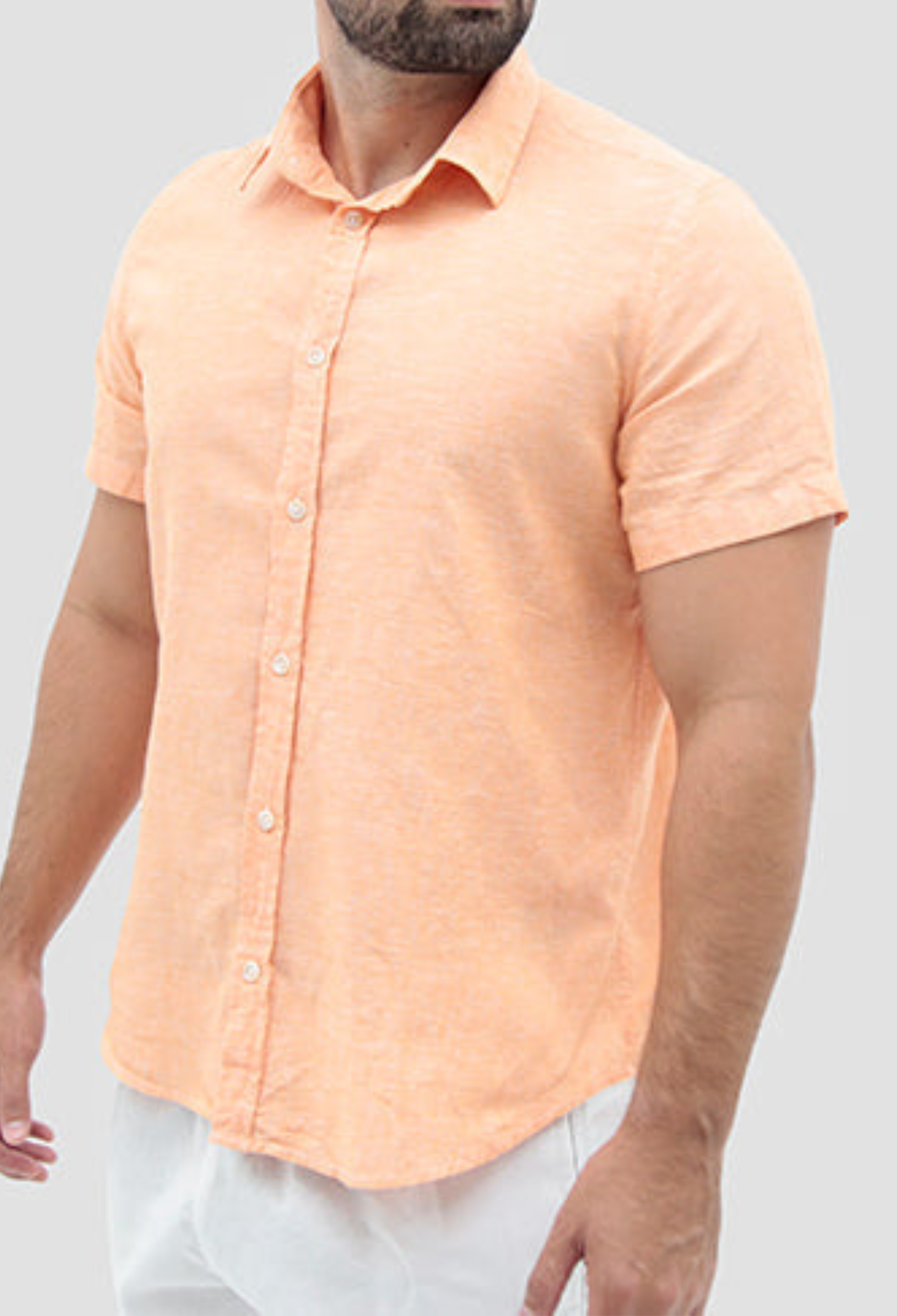 Camisa Manga Curta ÁS Clube Slim Fit Linho