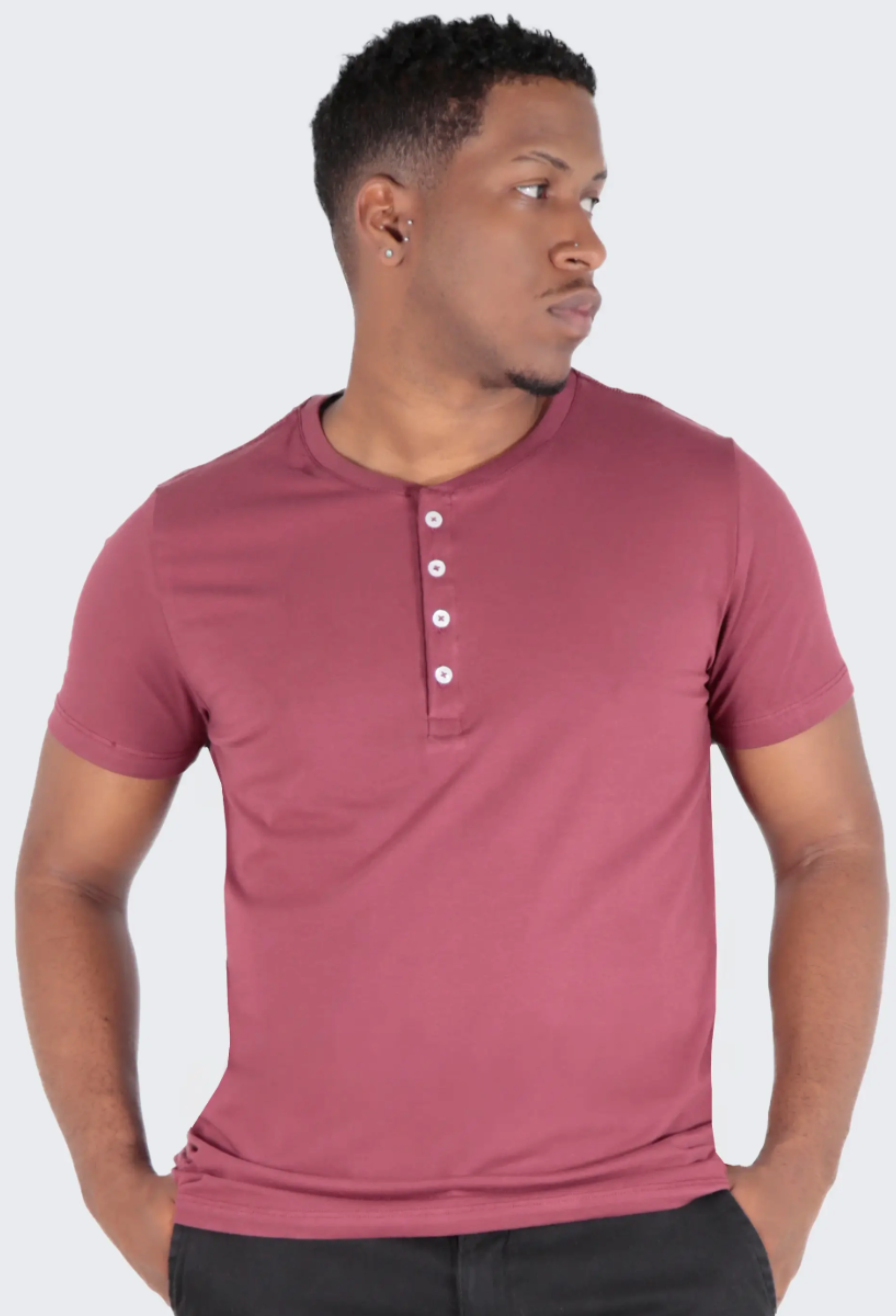 Camiseta Henley Egípcio Gola Padre ÀS Clube