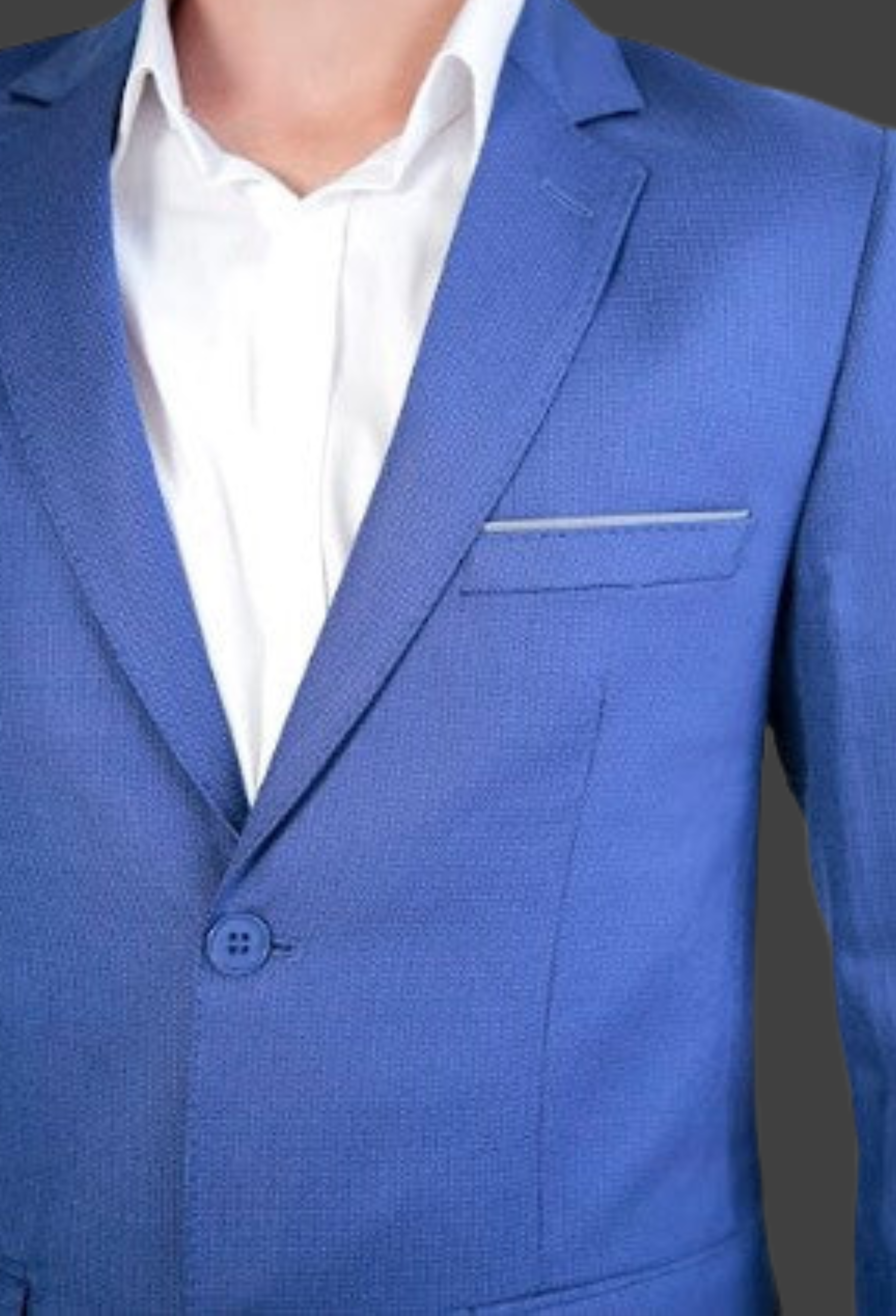 Blazer Slim Poliviscose ÁS Clube Azul Claro