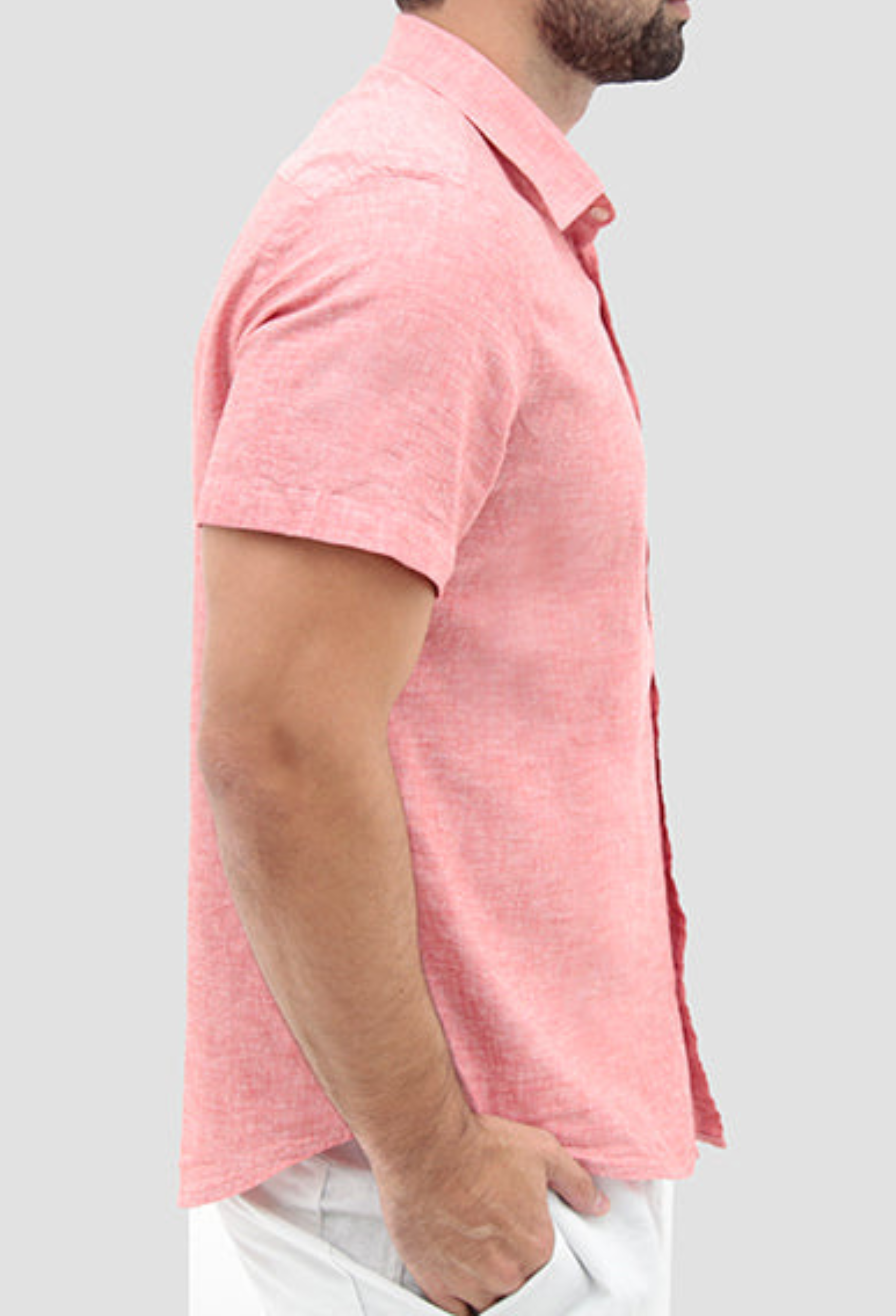 Camisa Manga Curta ÁS Clube Slim Fit Linho