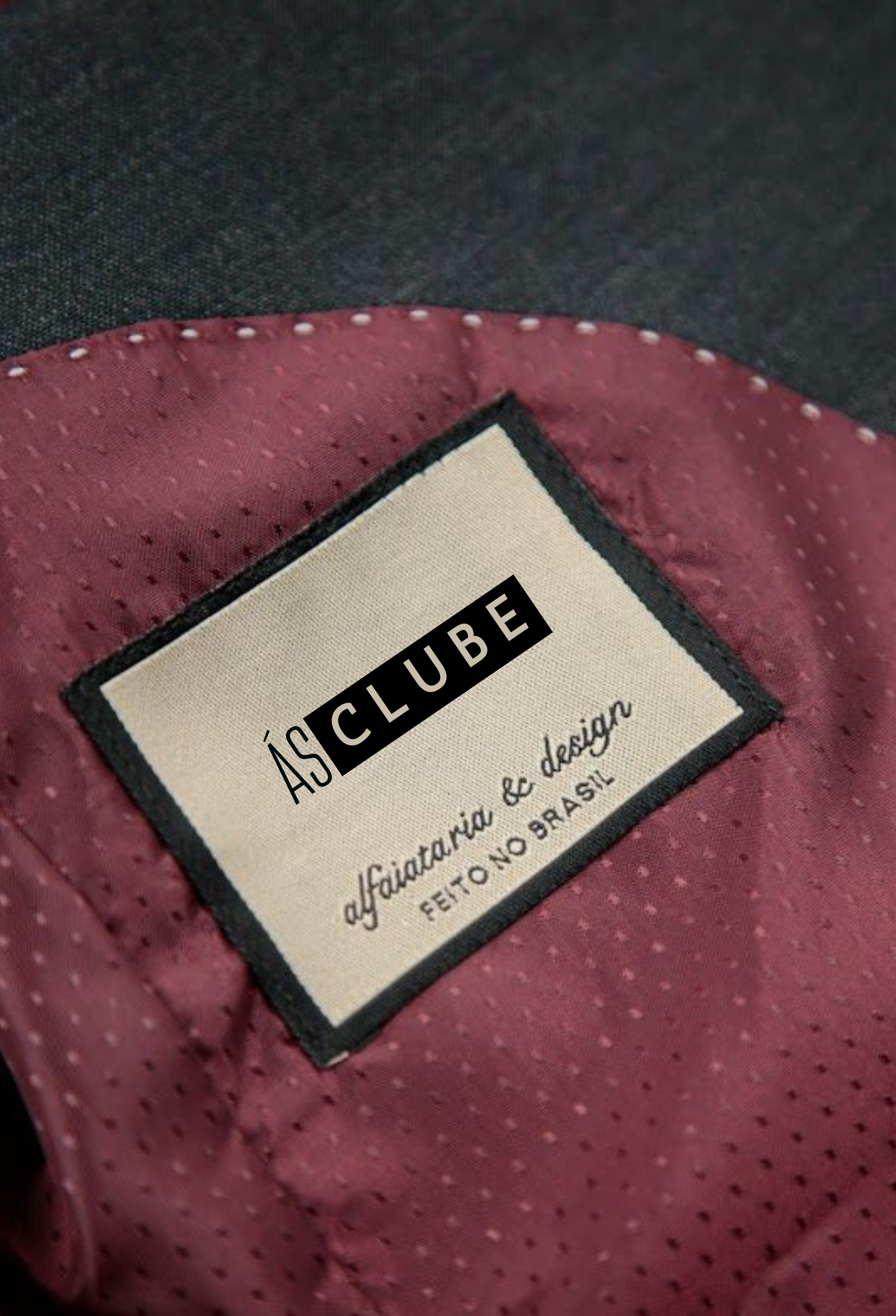 Blazer Slim Poliviscose ÁS Clube Preto
