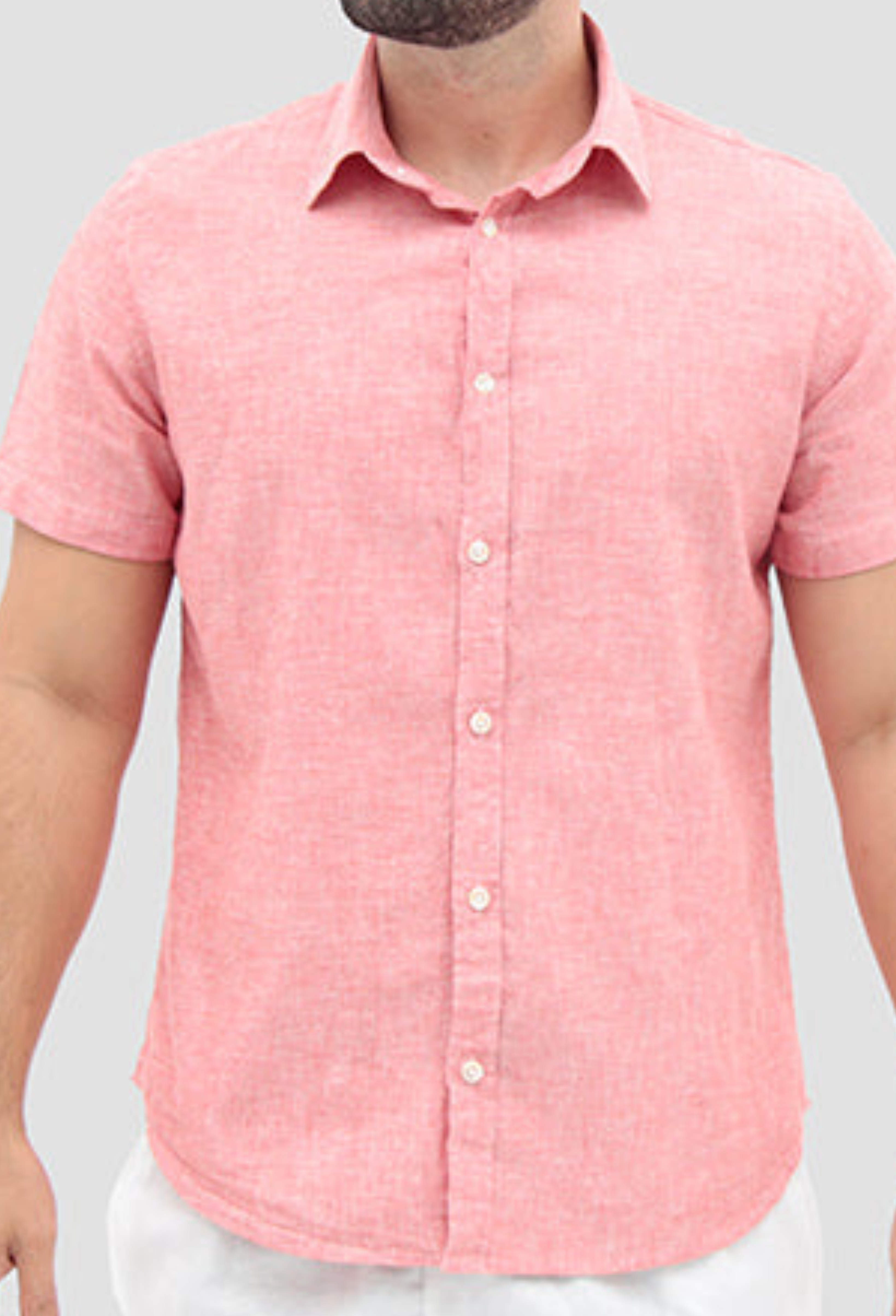 Camisa Manga Curta ÁS Clube Slim Fit Linho