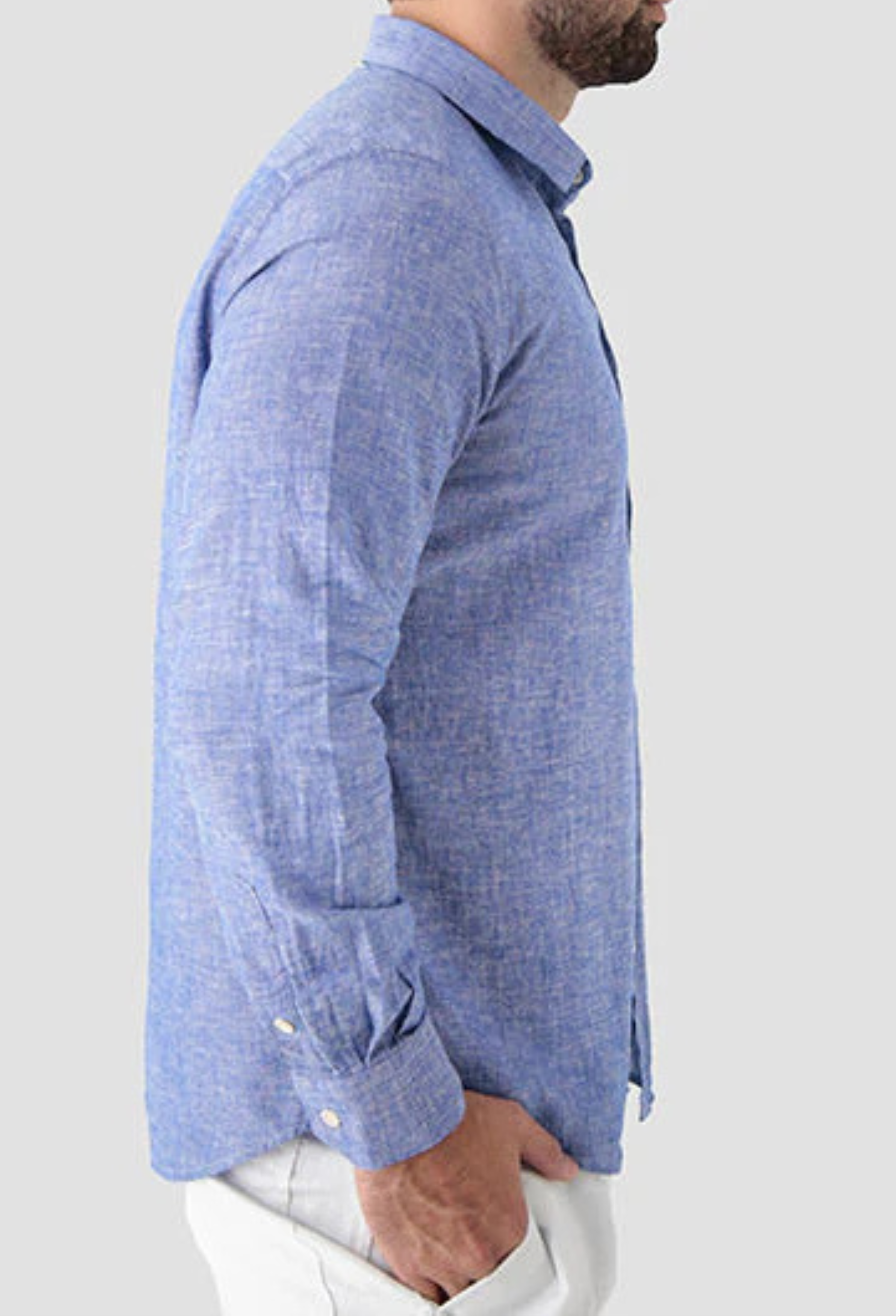 Camisa Manga Longa AS Clube Linho Slim Fit