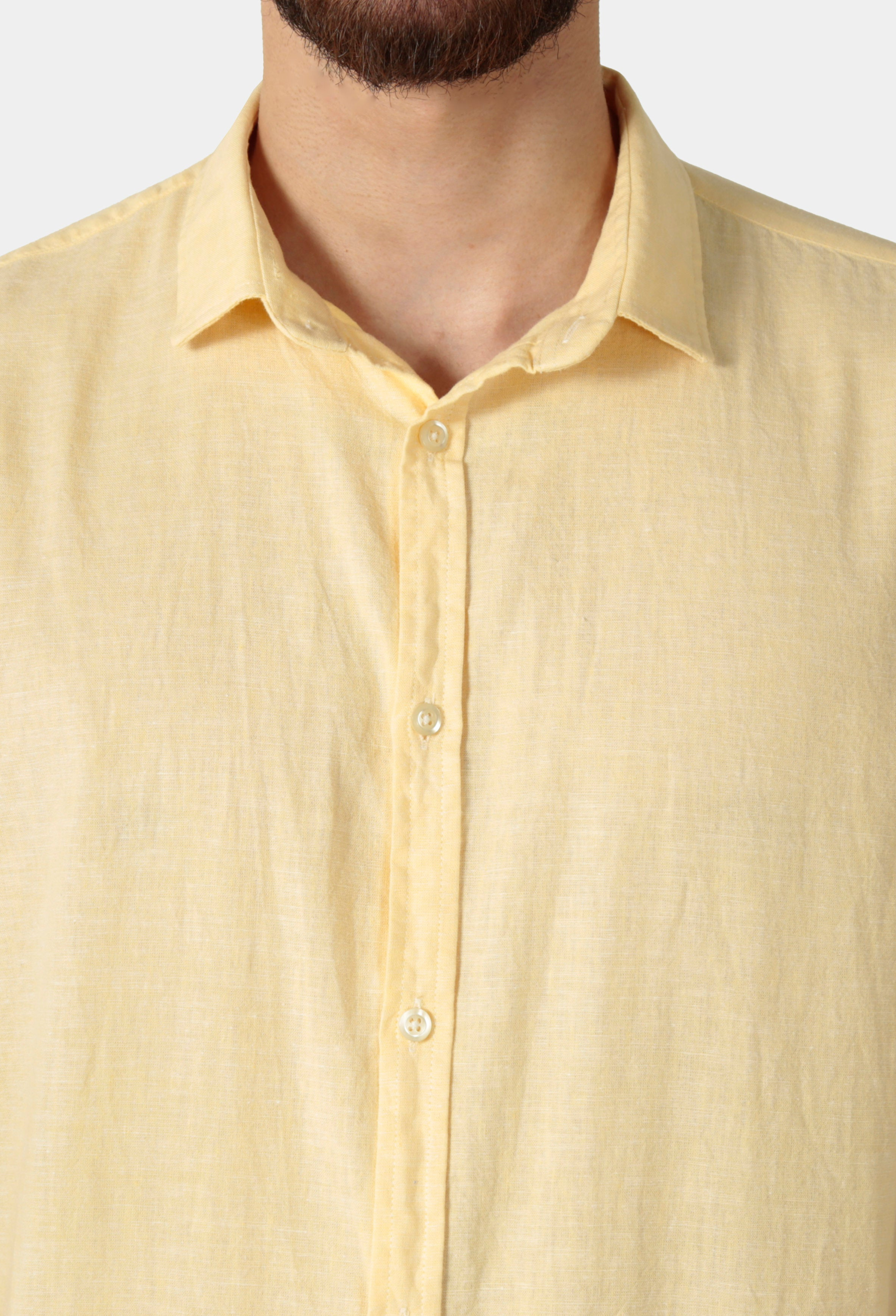 Camisa Manga Curta ÁS Clube Slim Fit Linho