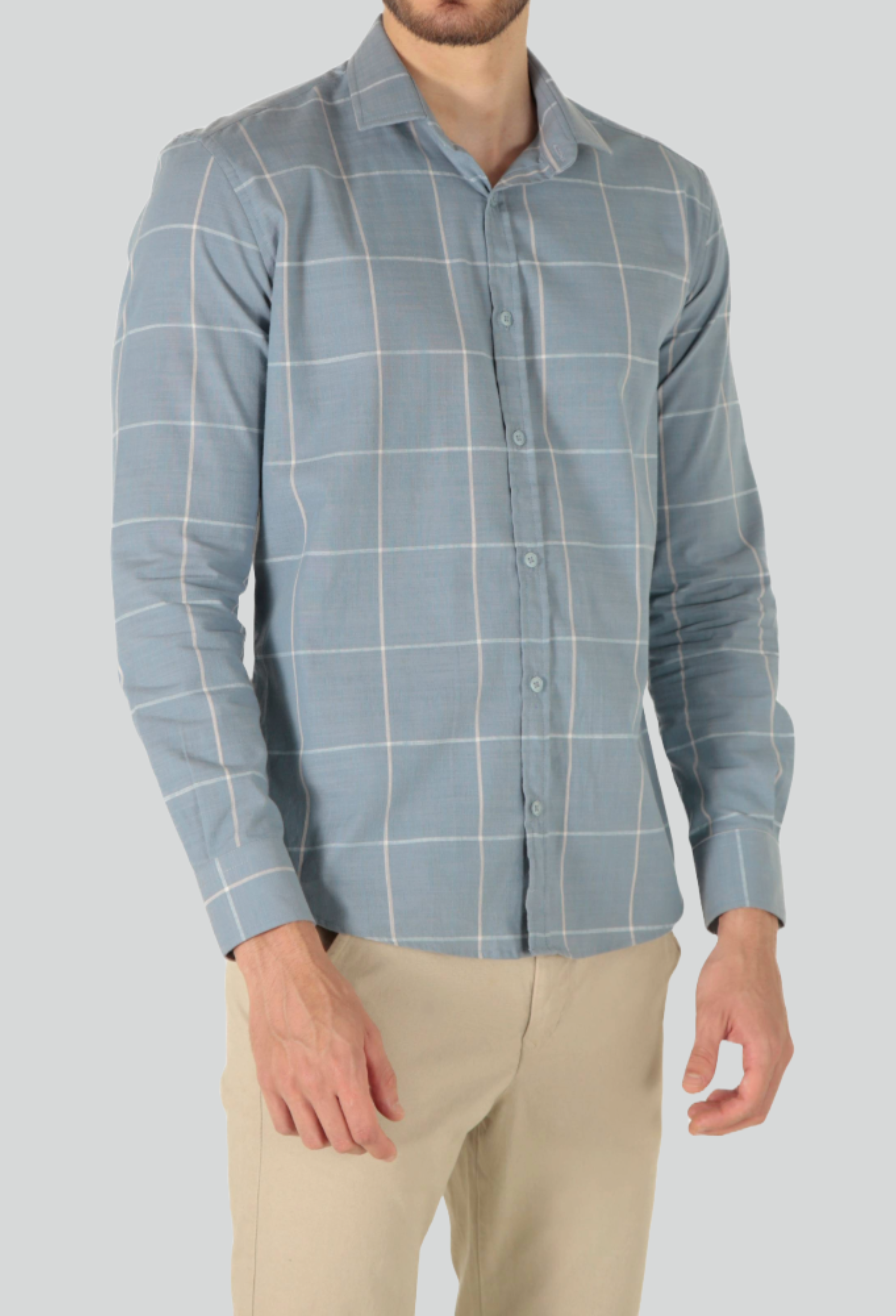 Camisa Social ÁS Clube Manga Longa Maxi Xadrez