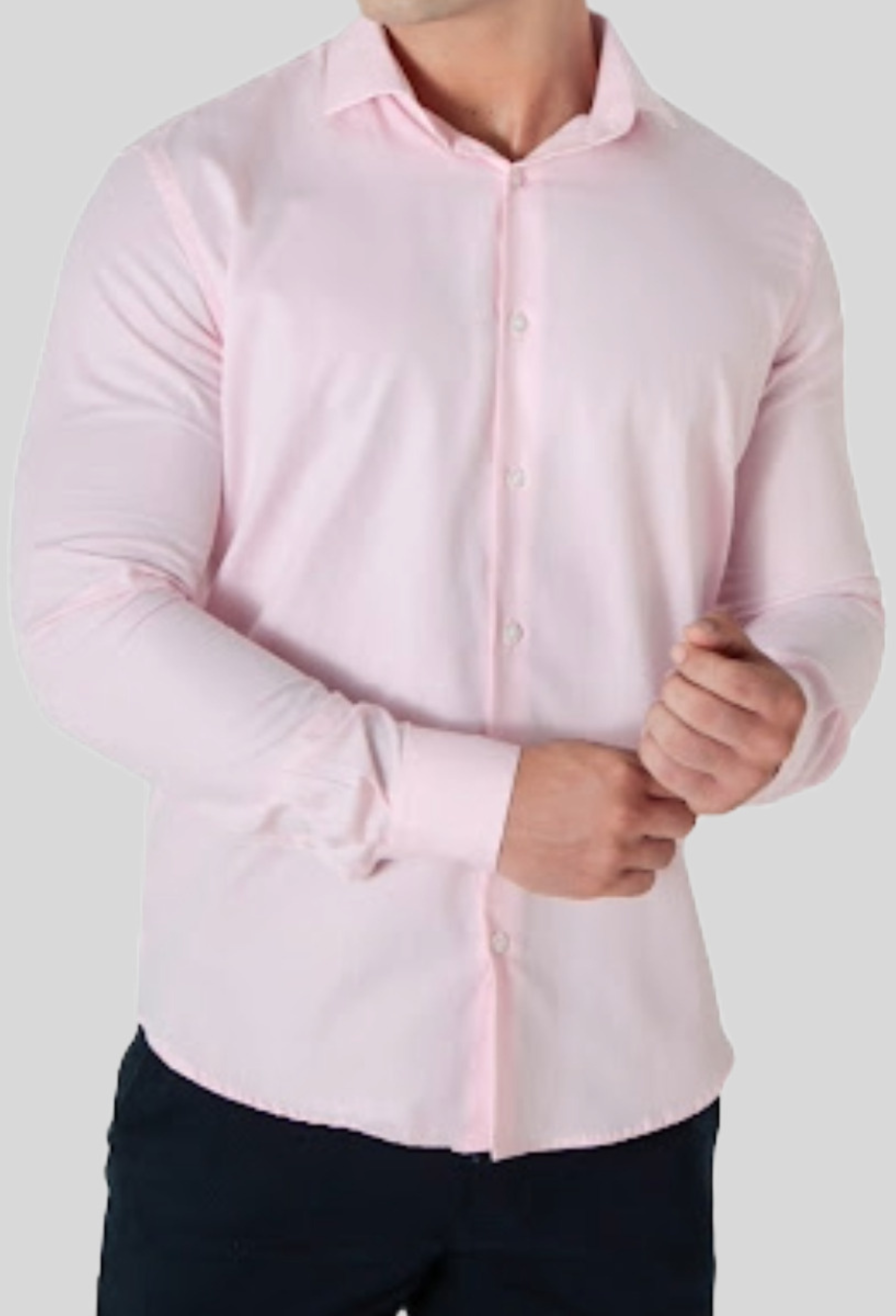 Camisa Oxford Algodão Pima Fio 80 Manga Longa Slim Fit ÁS Clube