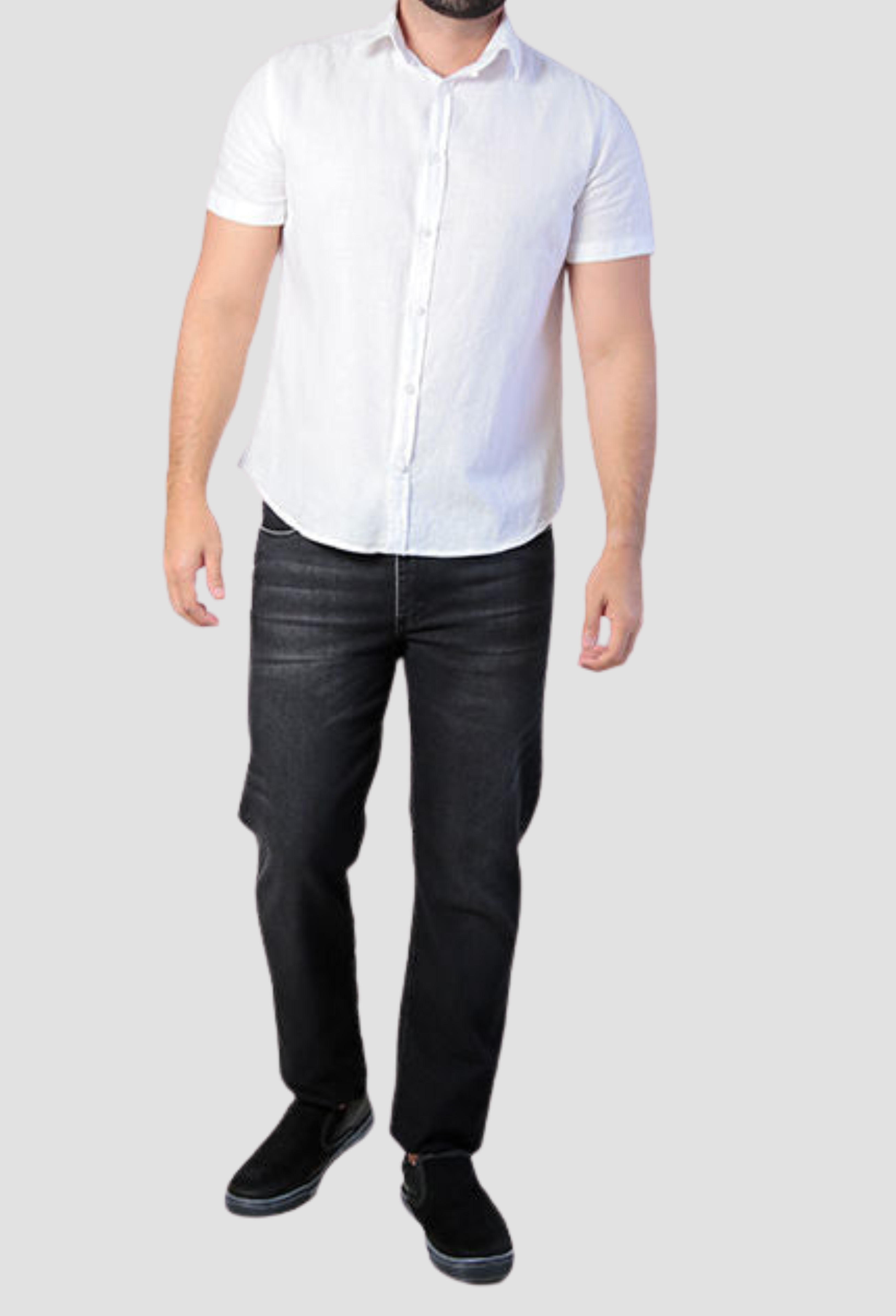 Camisa Manga Curta ÁS Clube Slim Fit Linho