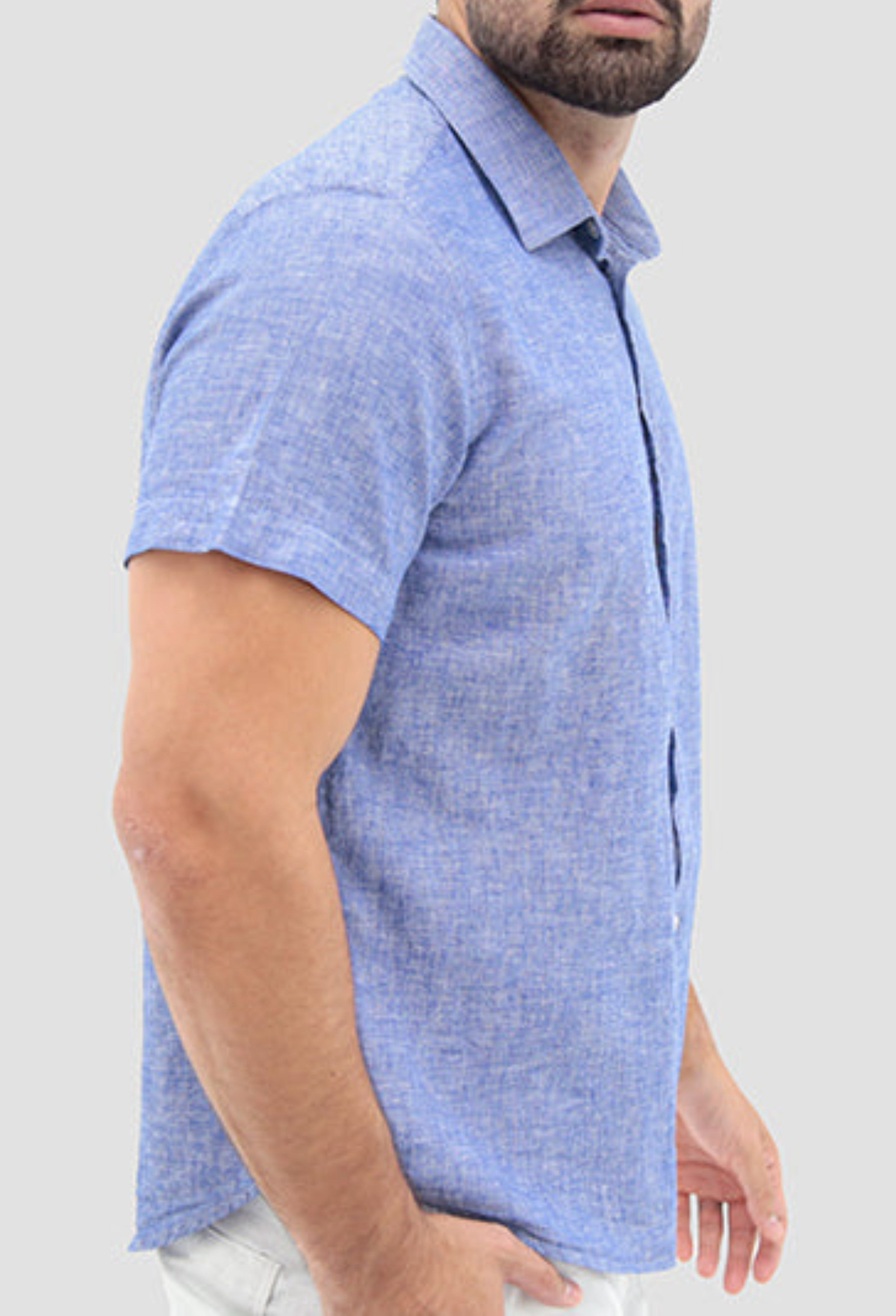 Camisa Manga Curta ÁS Clube Slim Fit Linho