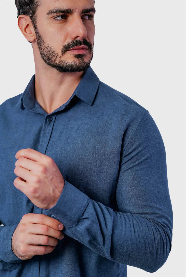 Camisa Flanela Manga Longa Slim Fit ÁS Clube