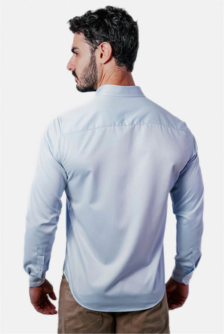 Camisa Manga Longa Slim Fit Oxford Modal Button Down