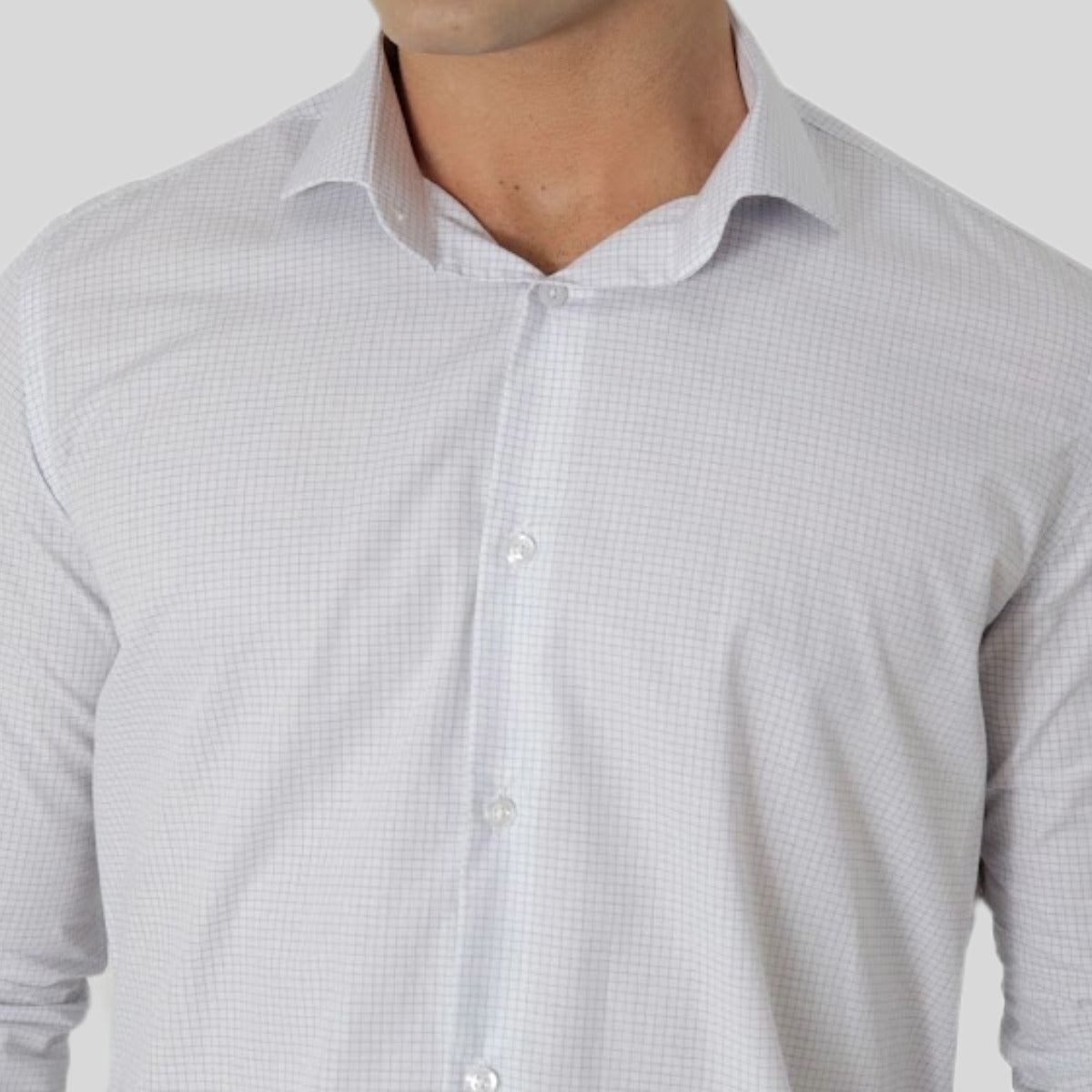 Camisa Manga Longa Slim Fit Algodão Egípcio Fio 80 AS Clube