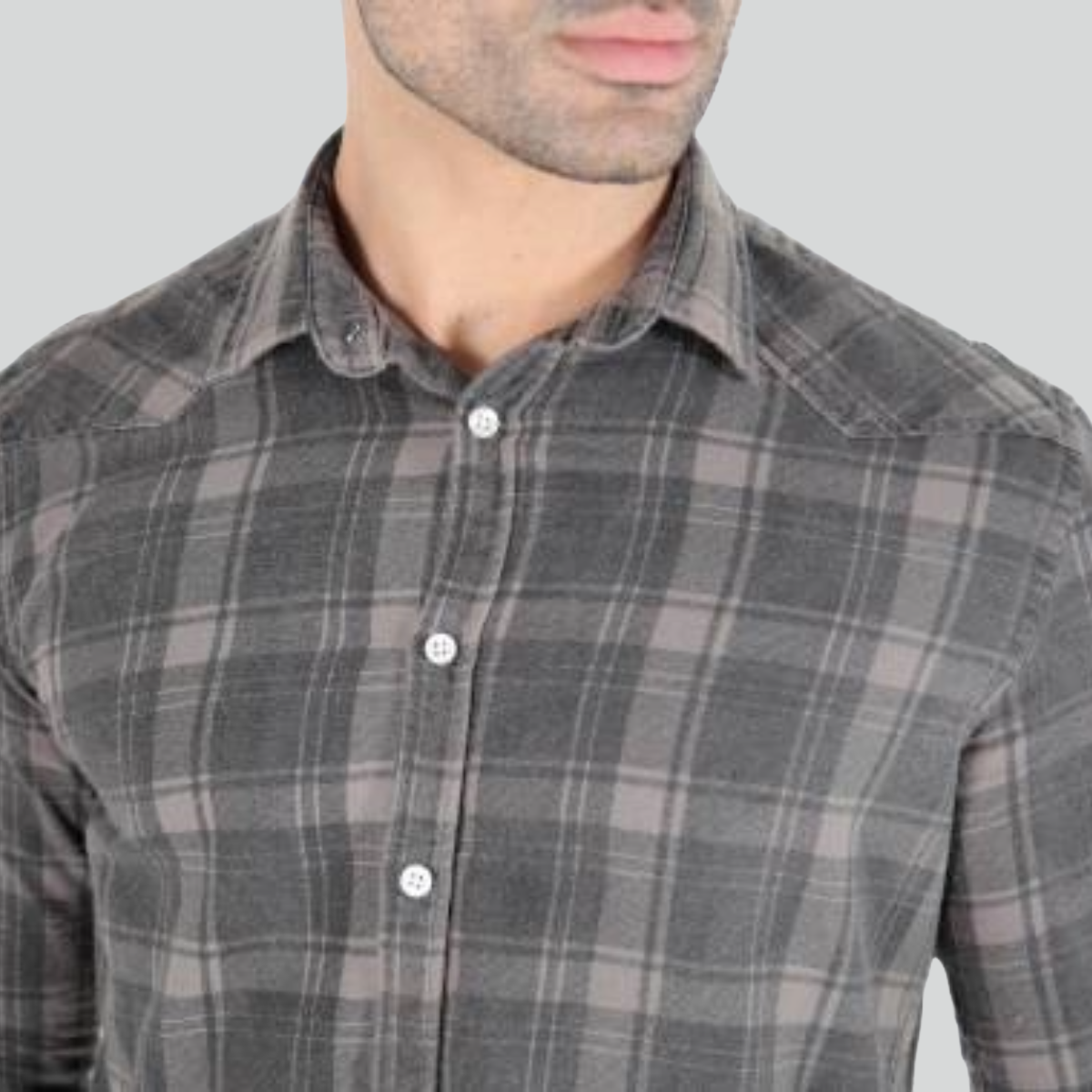 Camisa Manga Longa Slim Flanela Xadrez AS Clube