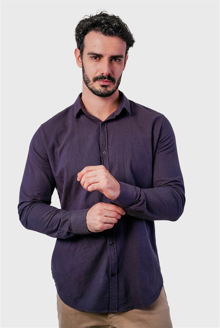Camisa Flanela Manga Longa Slim Fit ÁS Clube