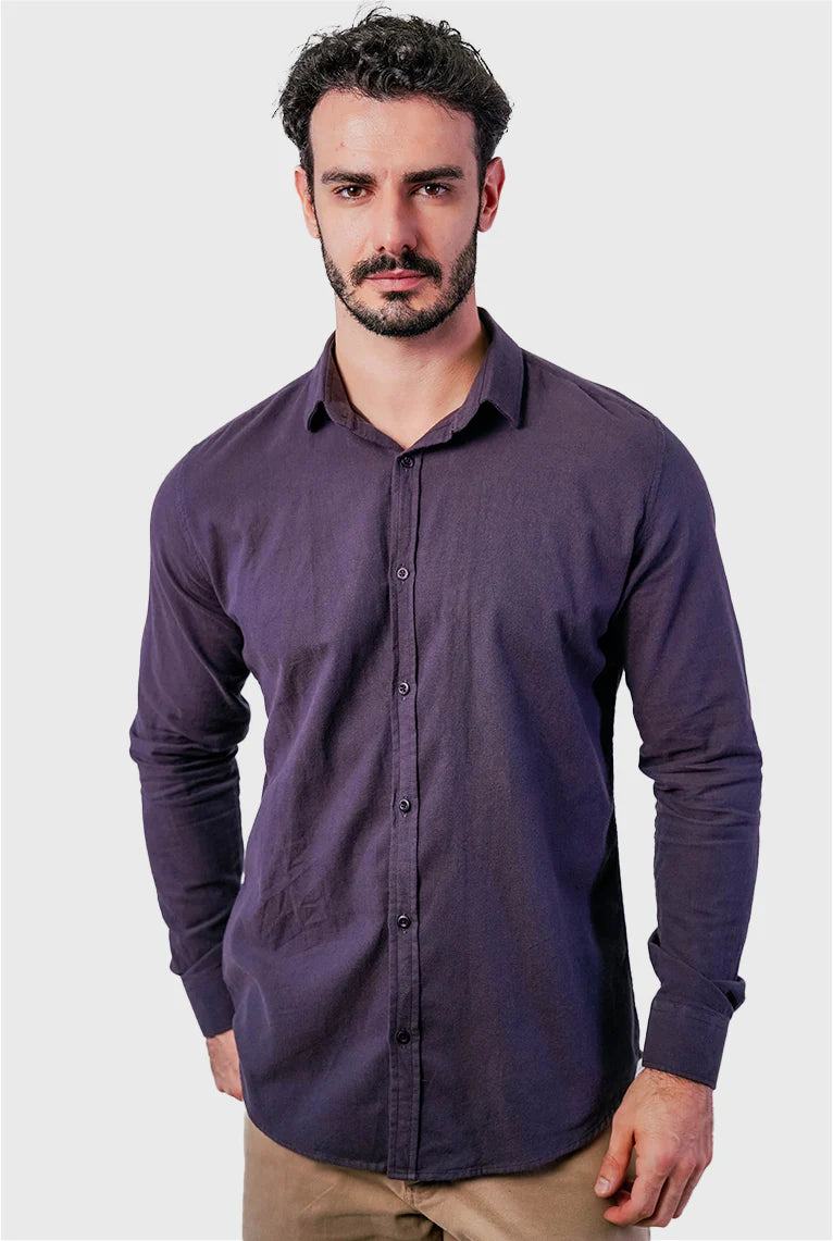 Camisa Flanela Manga Longa Slim Fit ÁS Clube