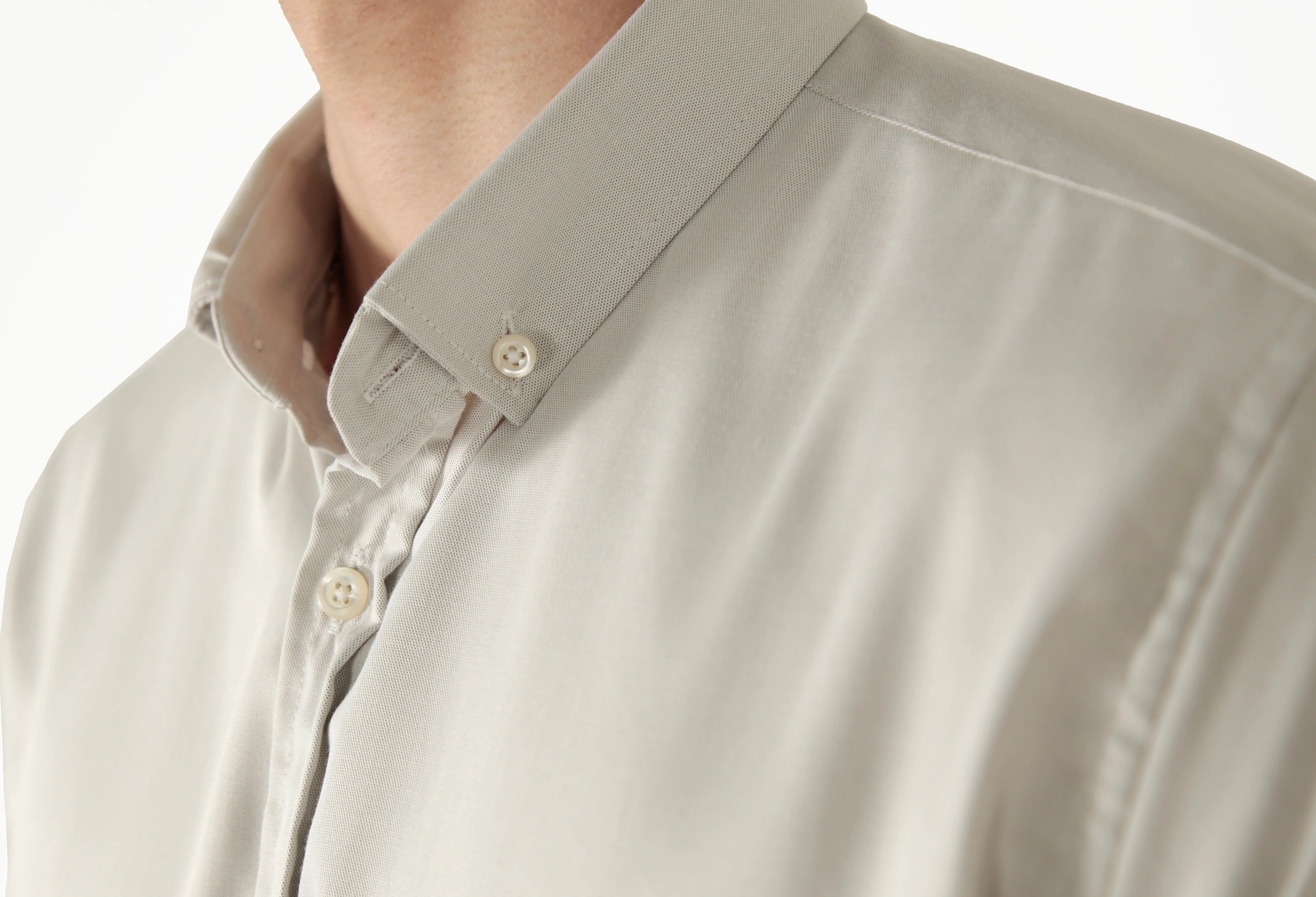 Camisa Manga Longa Slim Fit Oxford Modal Button Down