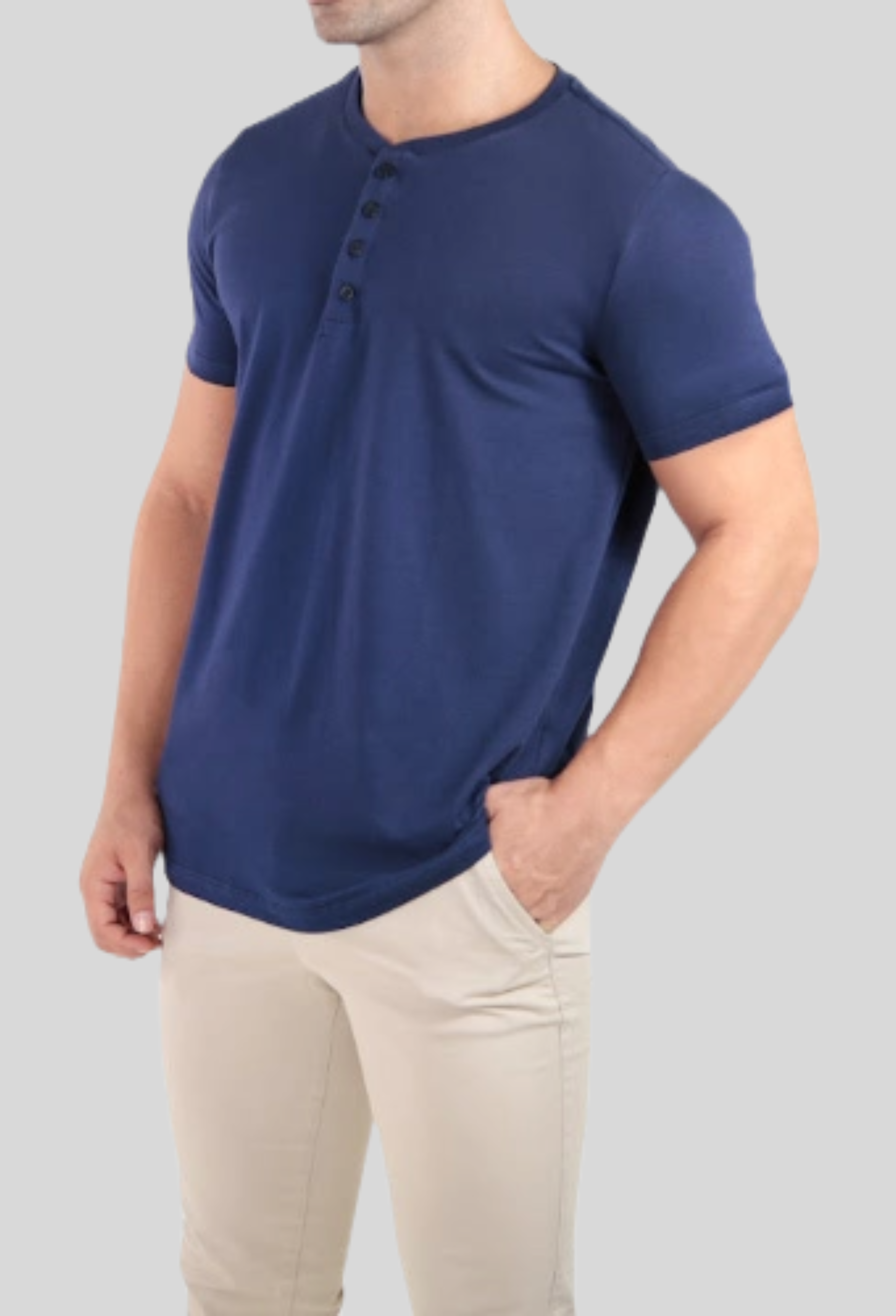 Camiseta Henley Egípcio Gola Padre ÀS Clube