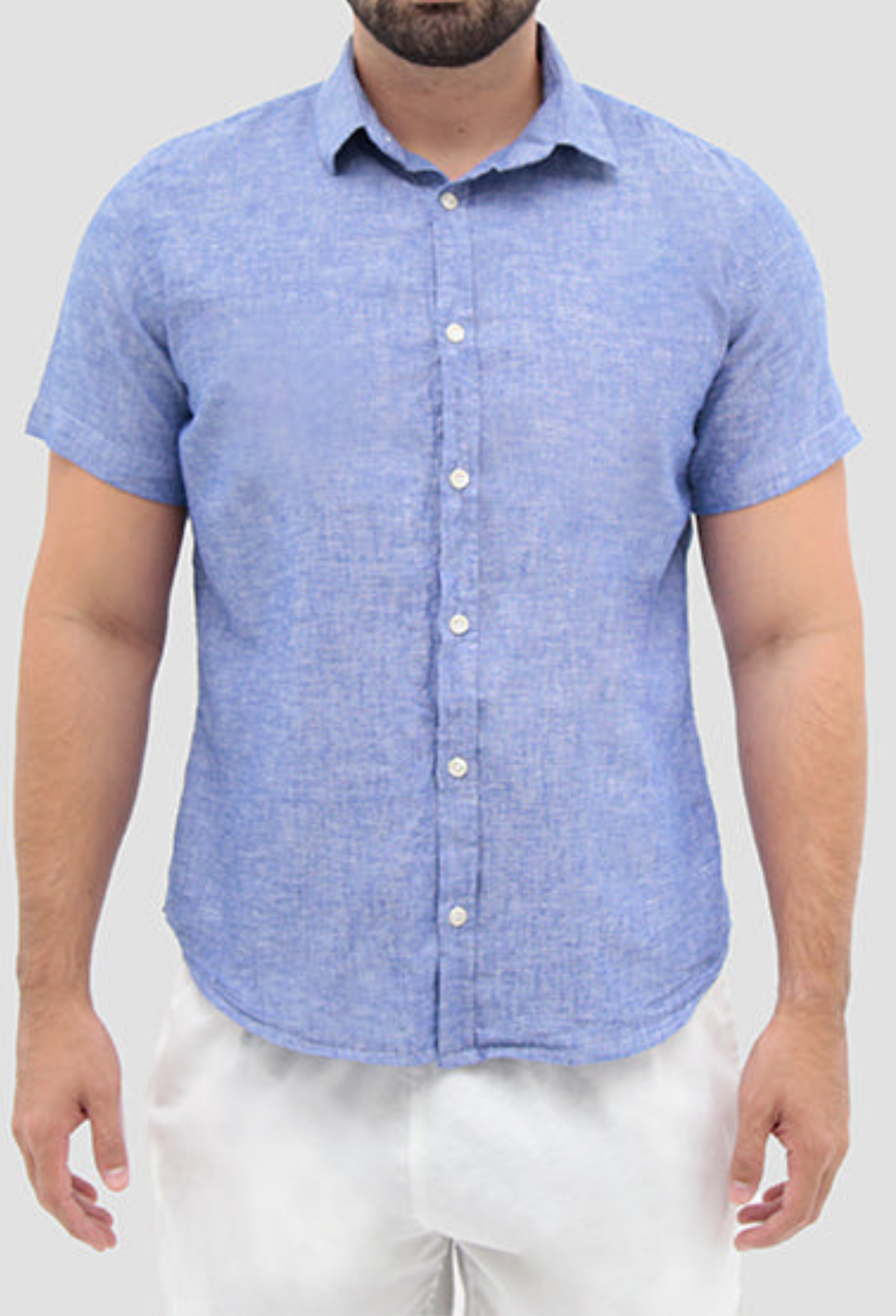 Camisa Manga Curta ÁS Clube Slim Fit Linho