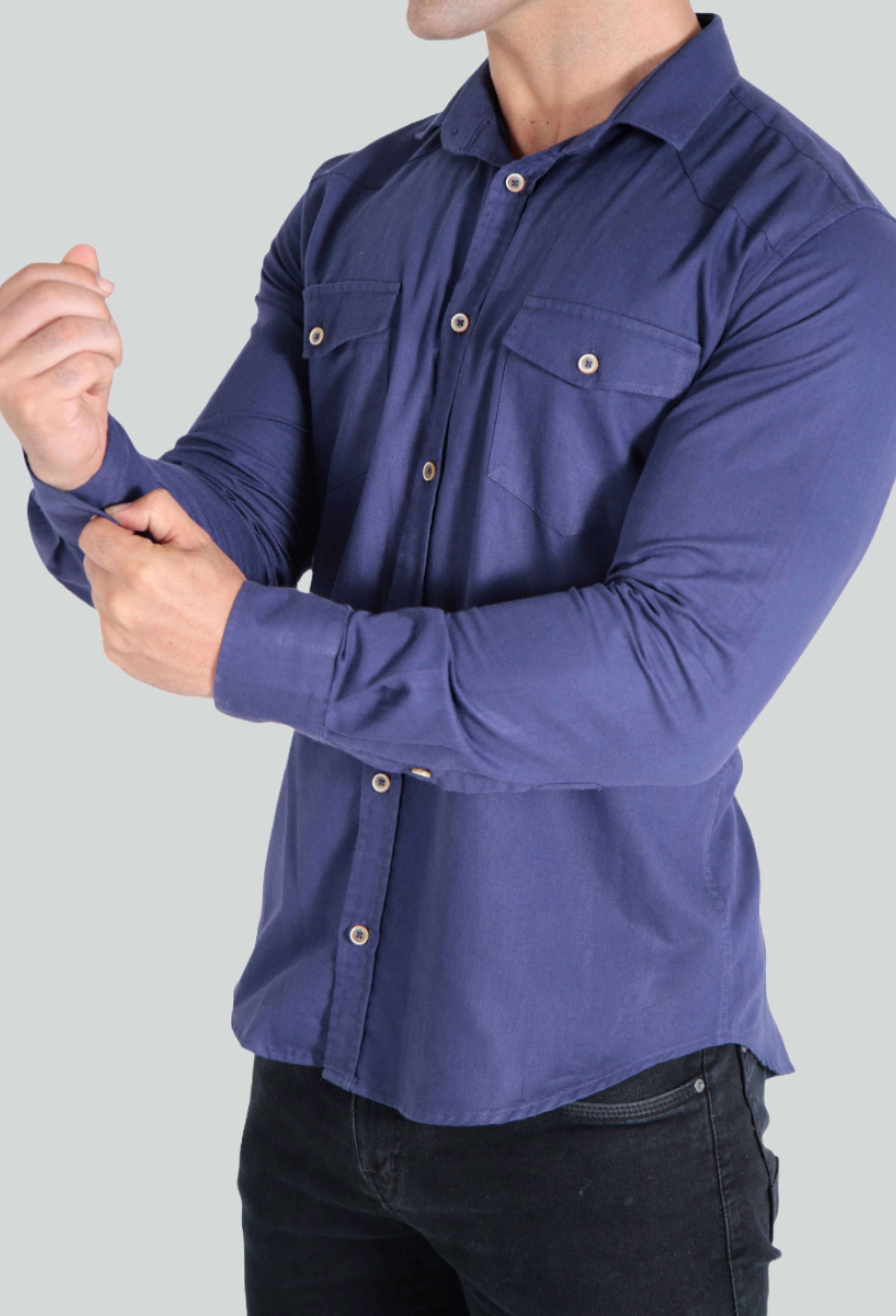 Camisa ÁS Clube Manga Longa Slim Fit Sarja