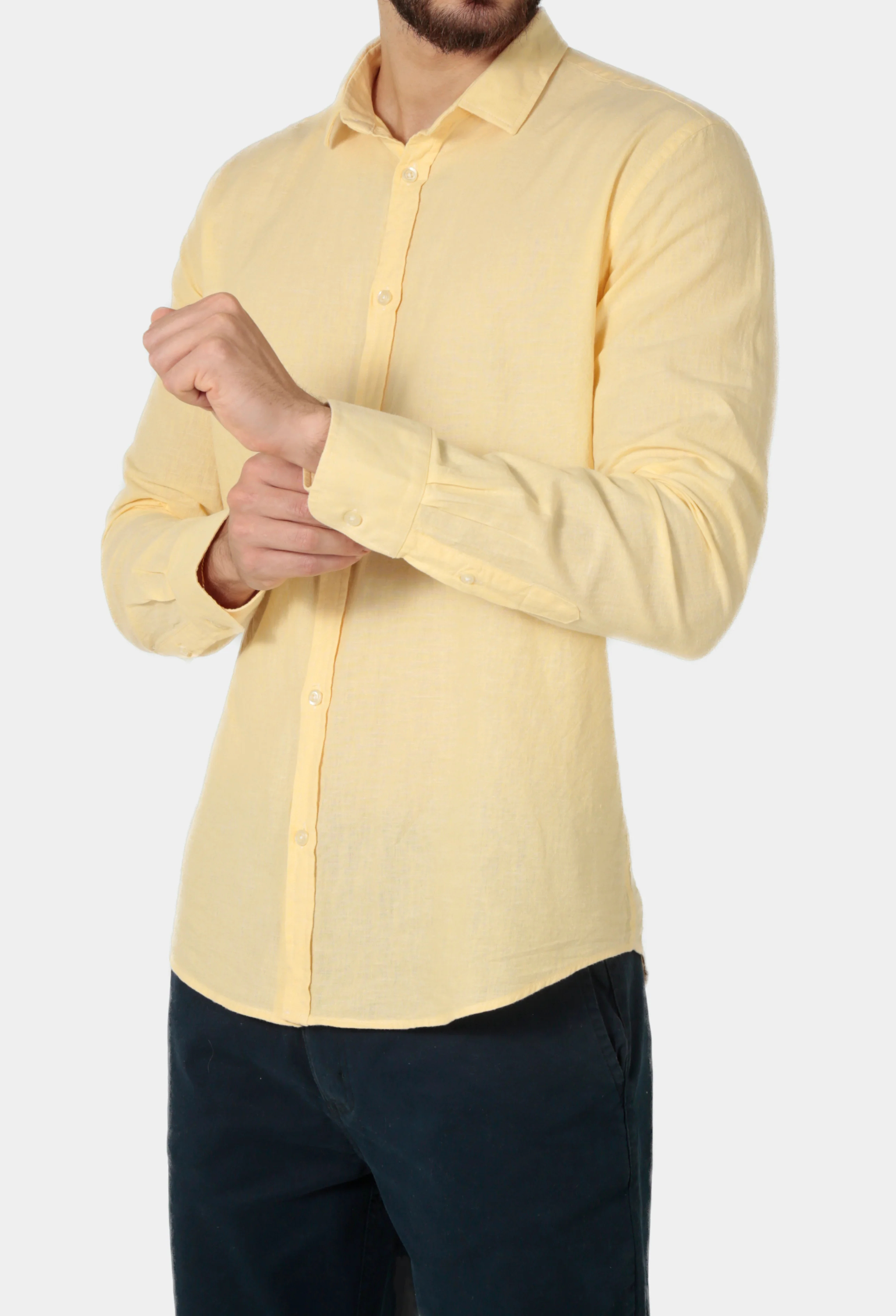 Camisa Manga Longa AS Clube Linho Slim Fit