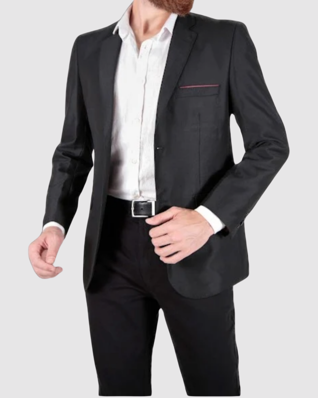 Blazer Slim Poliviscose ÁS Clube Black Shine