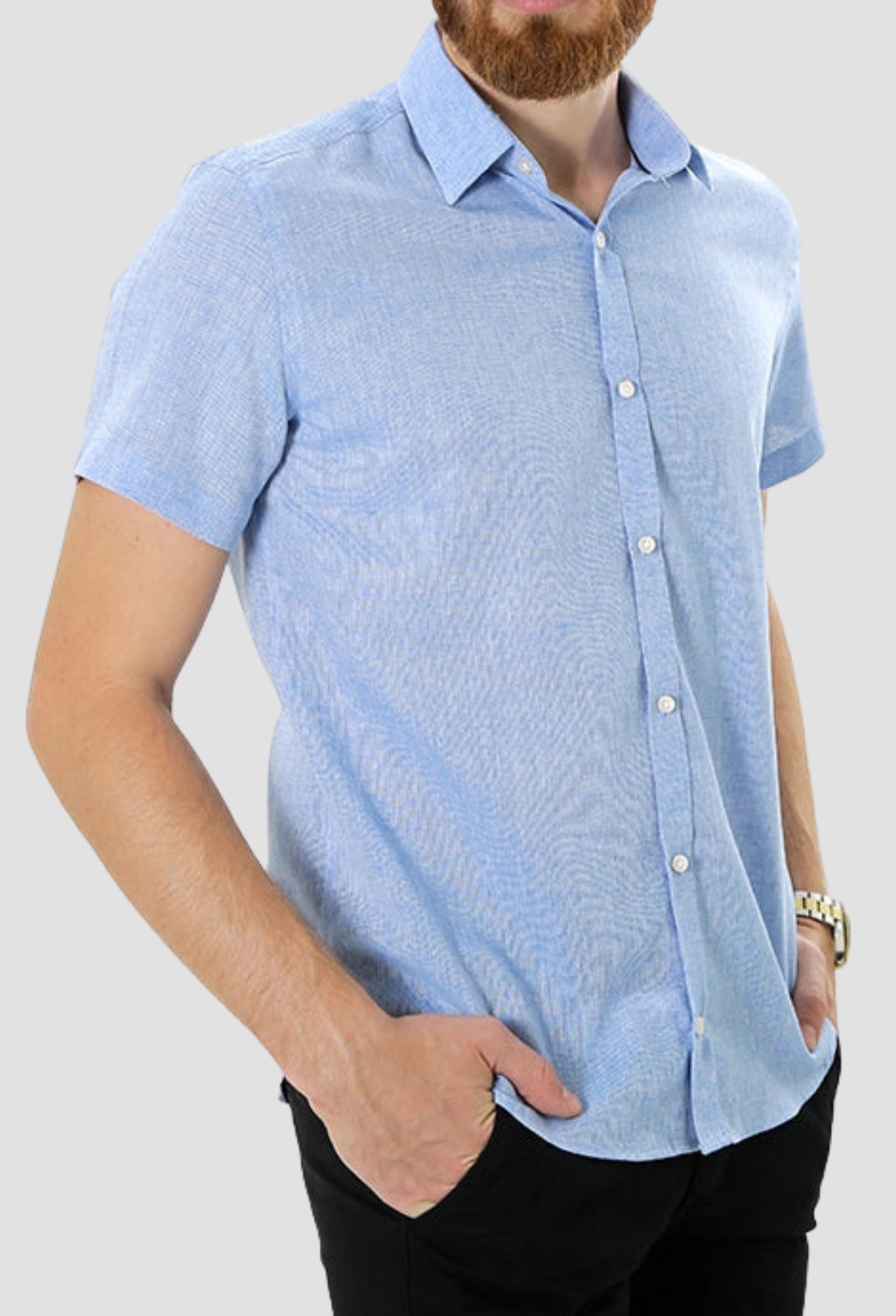 Camisa Manga Curta ÁS Clube Slim Fit Linho