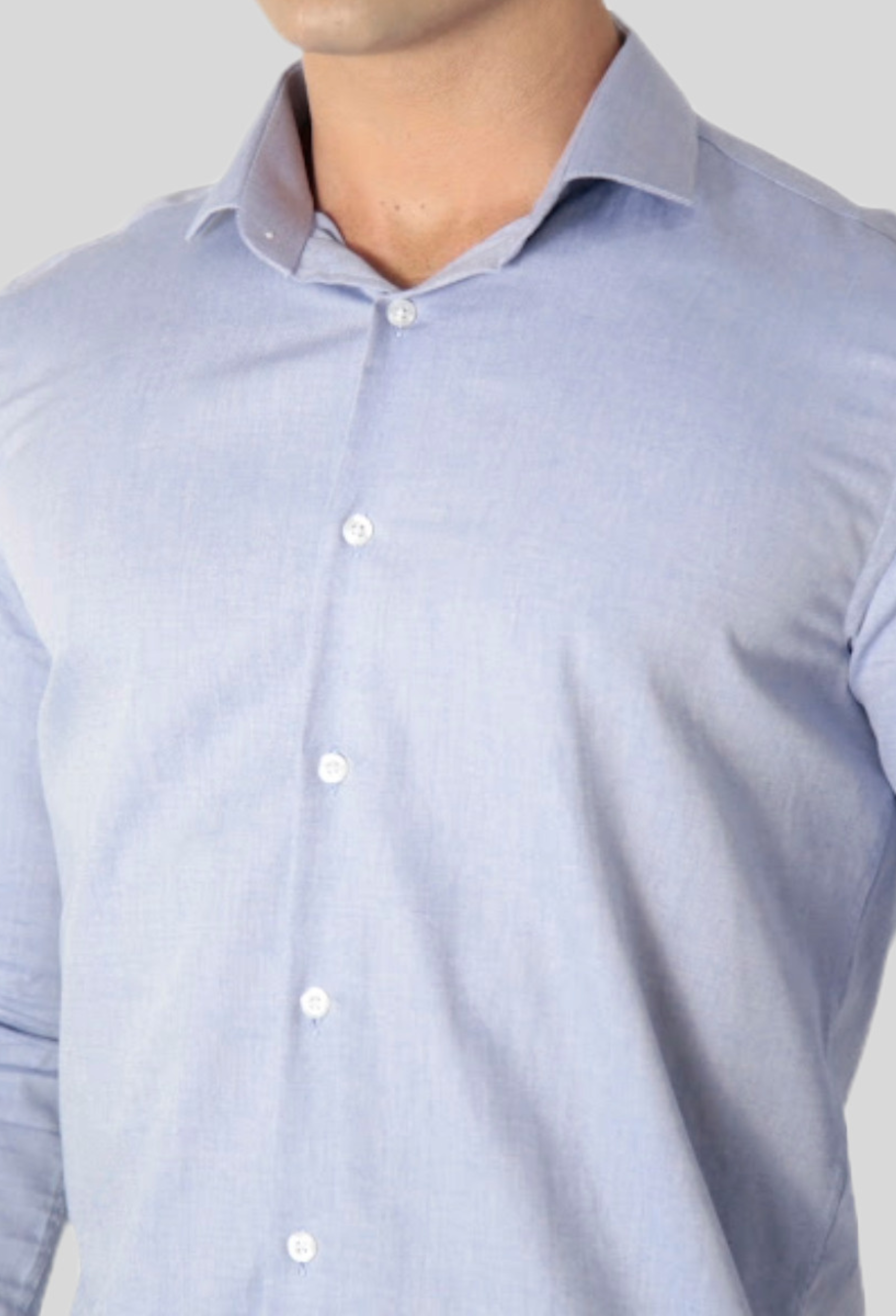Camisa Oxford Algodão Pima Fio 80 Manga Longa Slim Fit ÁS Clube