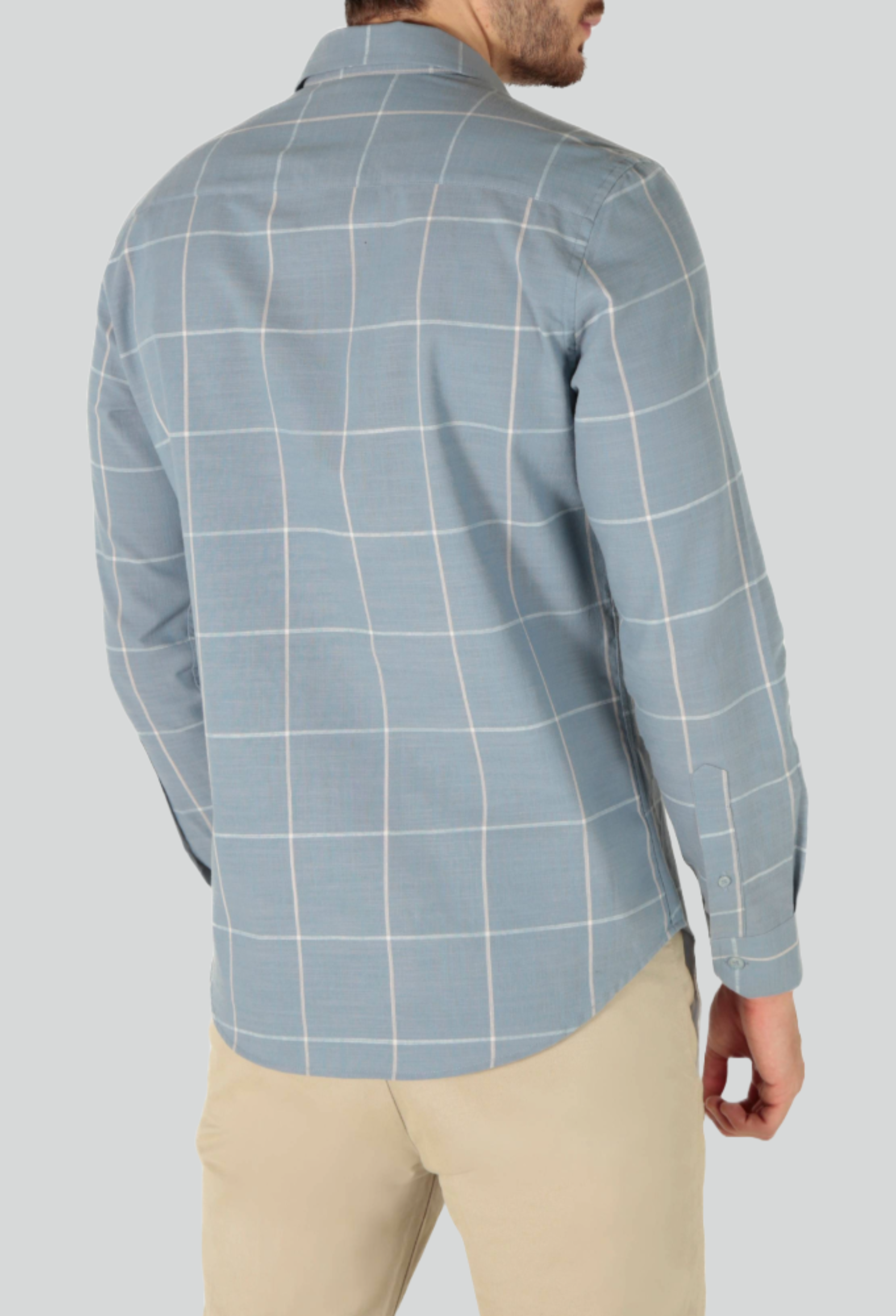 Camisa Social ÁS Clube Manga Longa Maxi Xadrez