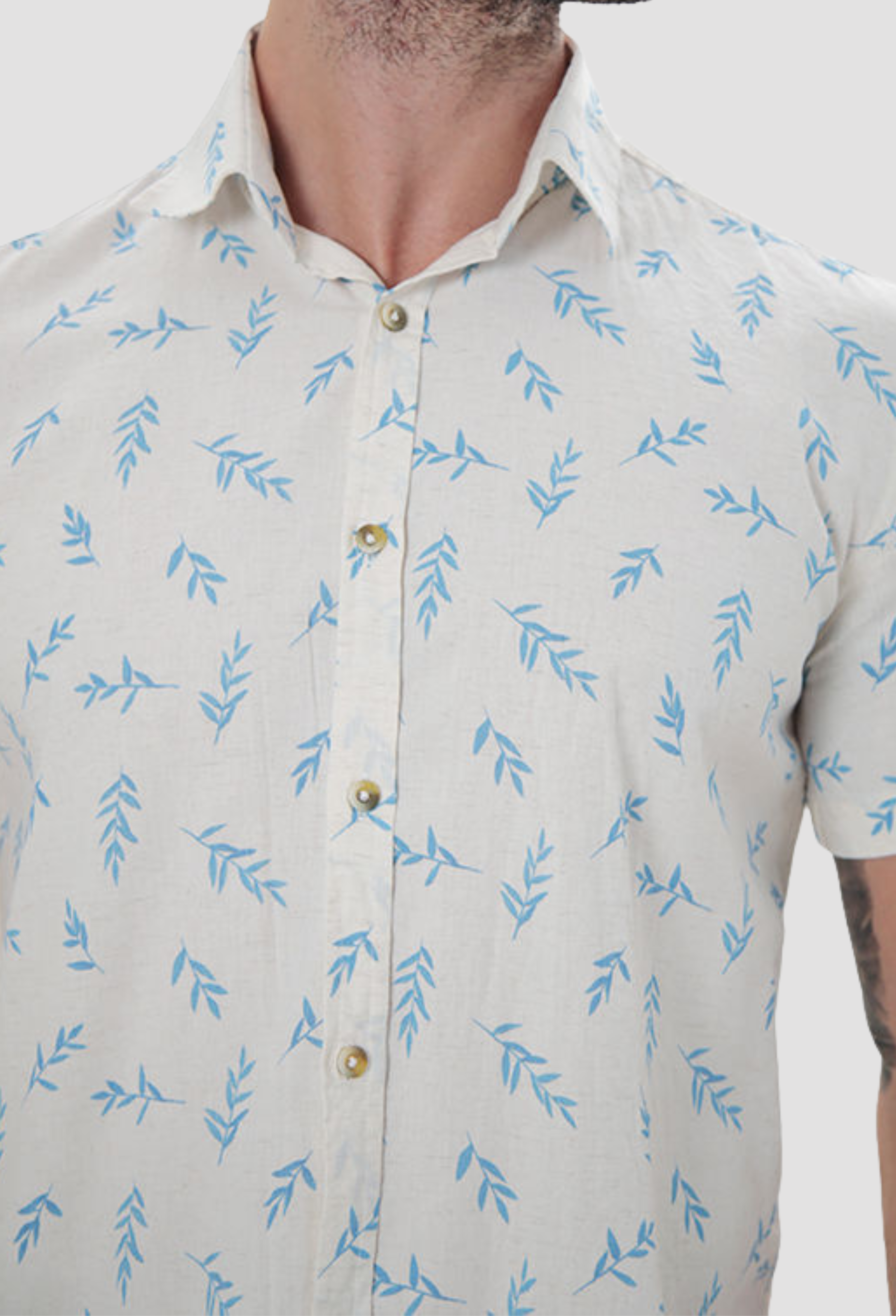 Camisa Manga Curta ÁS Clube Slim Fit Linho