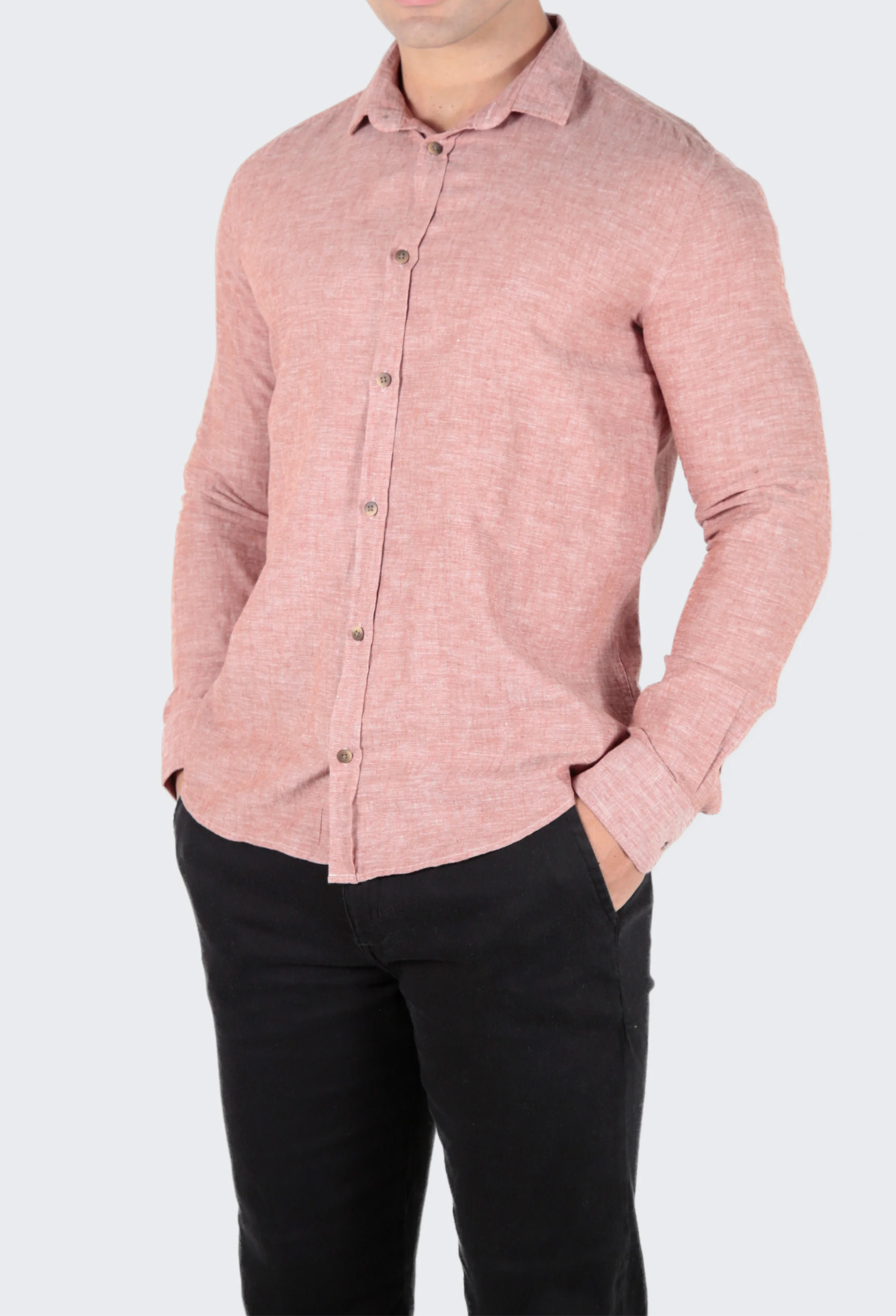 Camisa Manga Longa AS Clube Linho Slim Fit