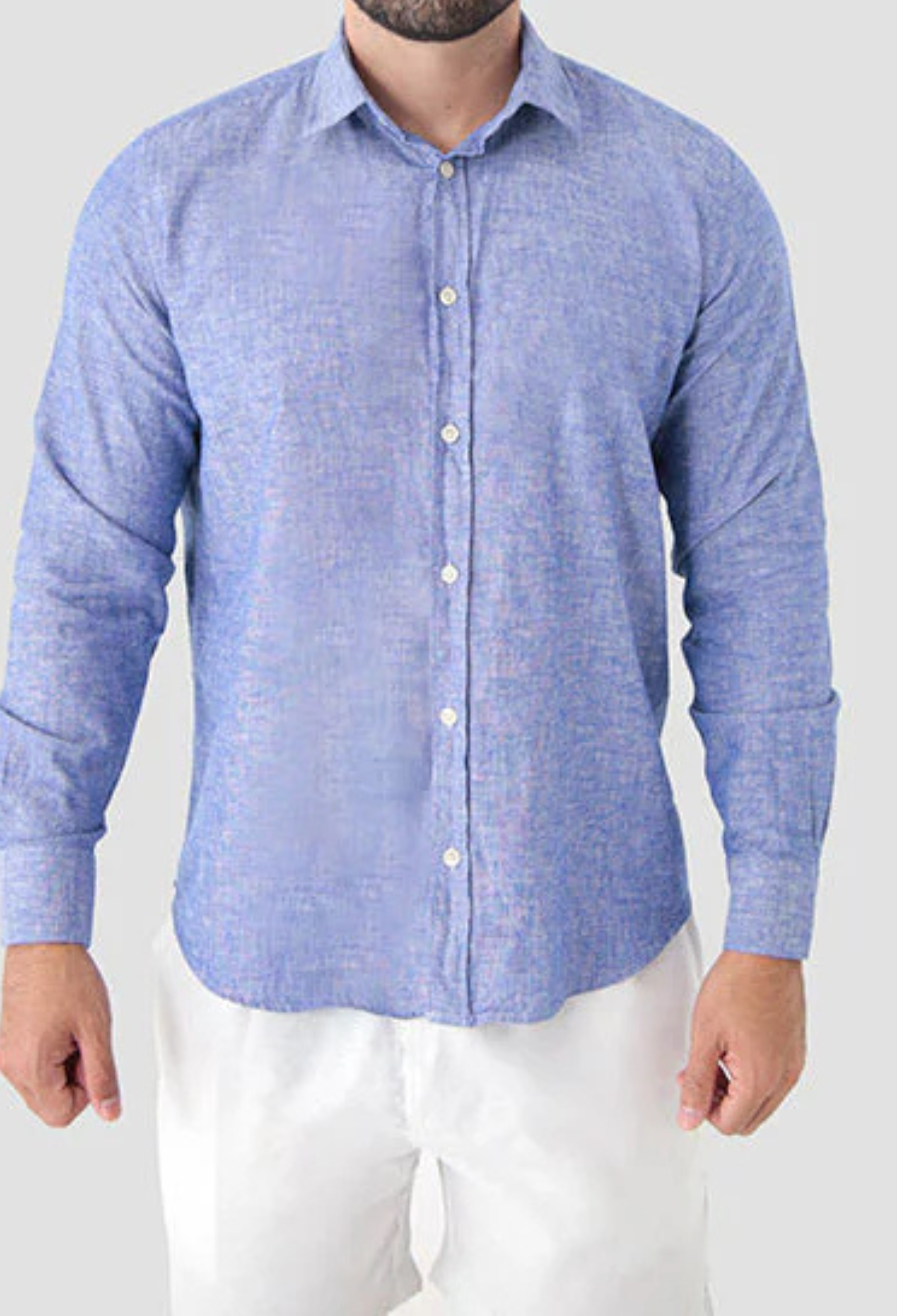 Camisa Manga Longa AS Clube Linho Slim Fit