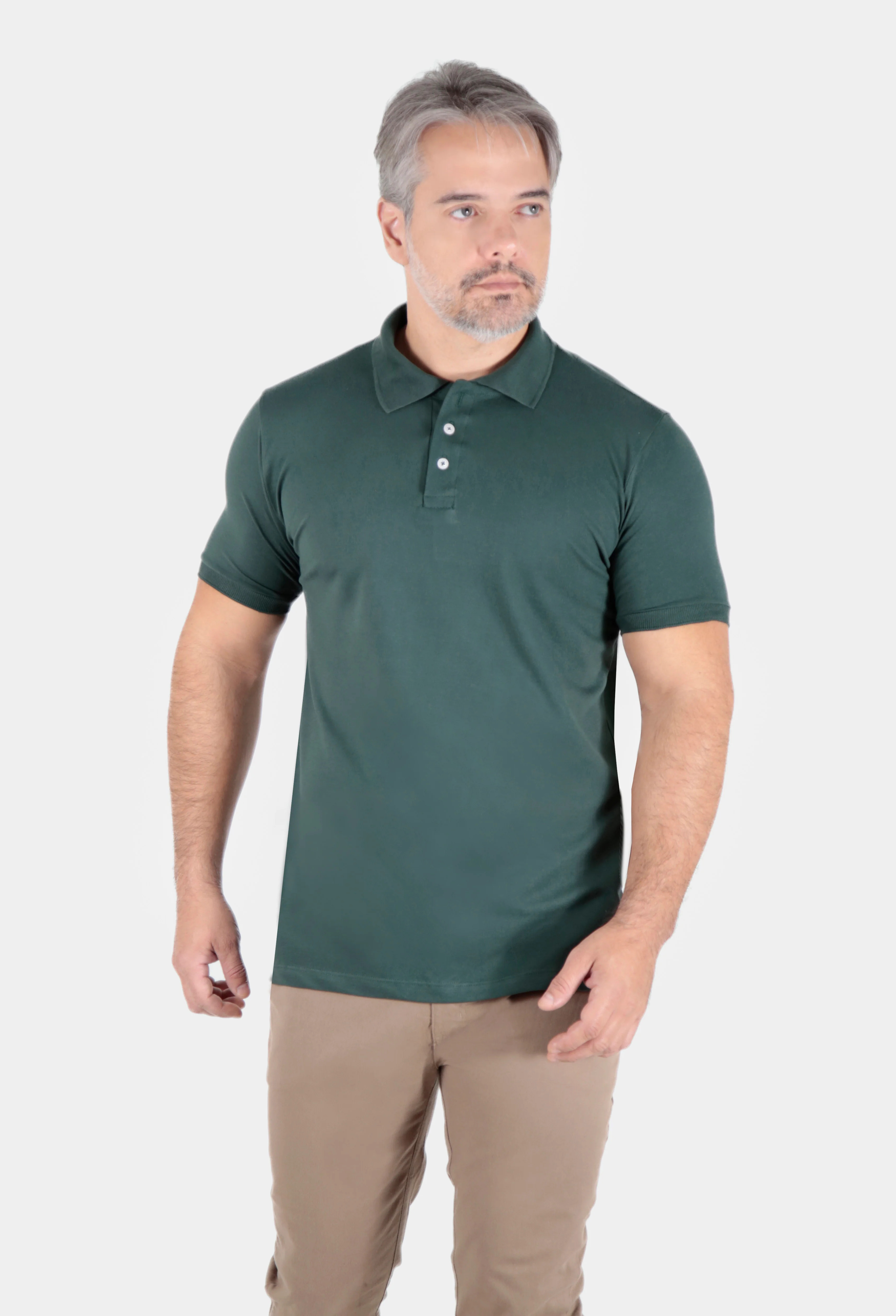 Polo Piquet Pima Com Elastano Lisa ÀS Clube