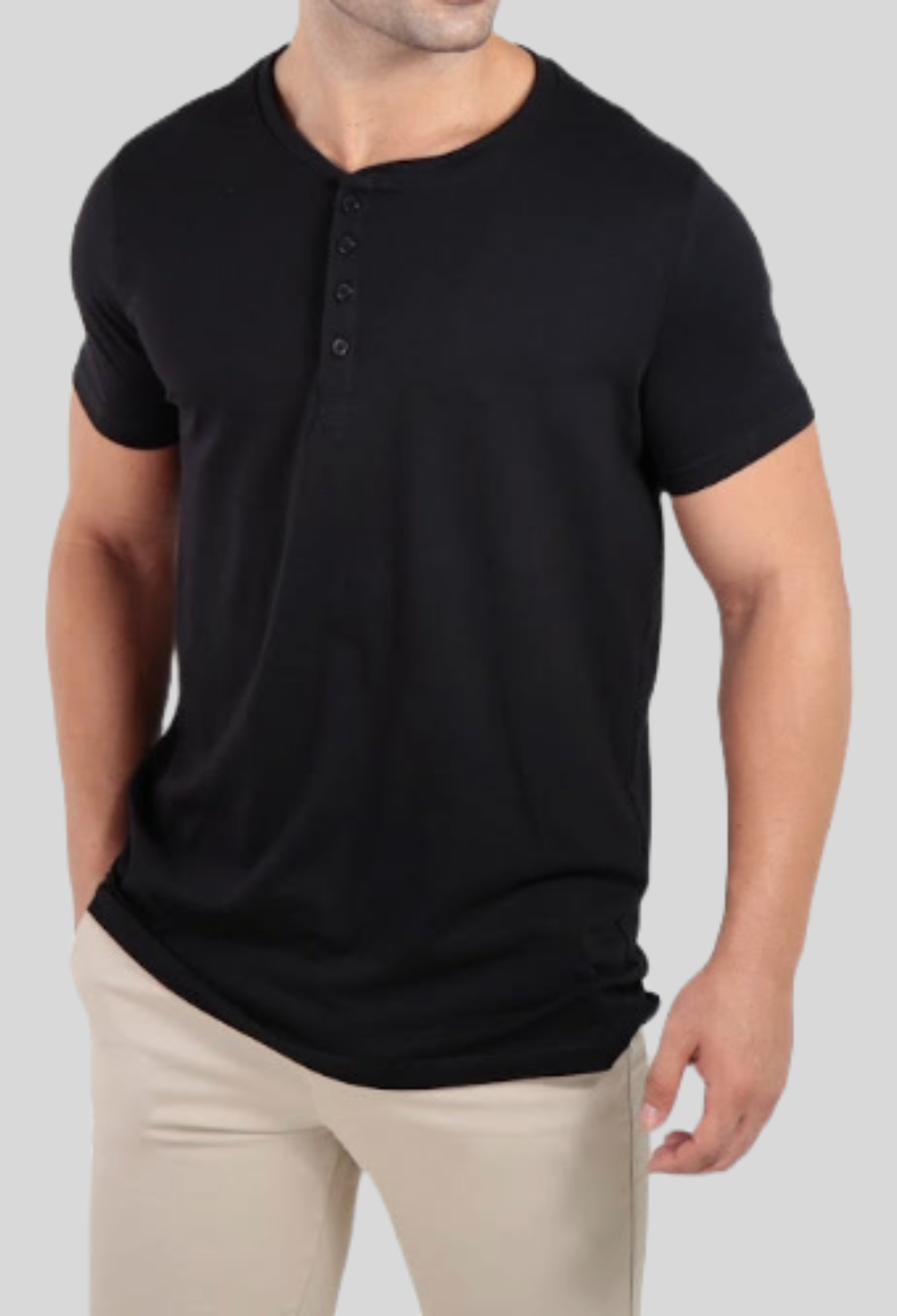 Camiseta Henley Egípcio Gola Padre ÀS Clube