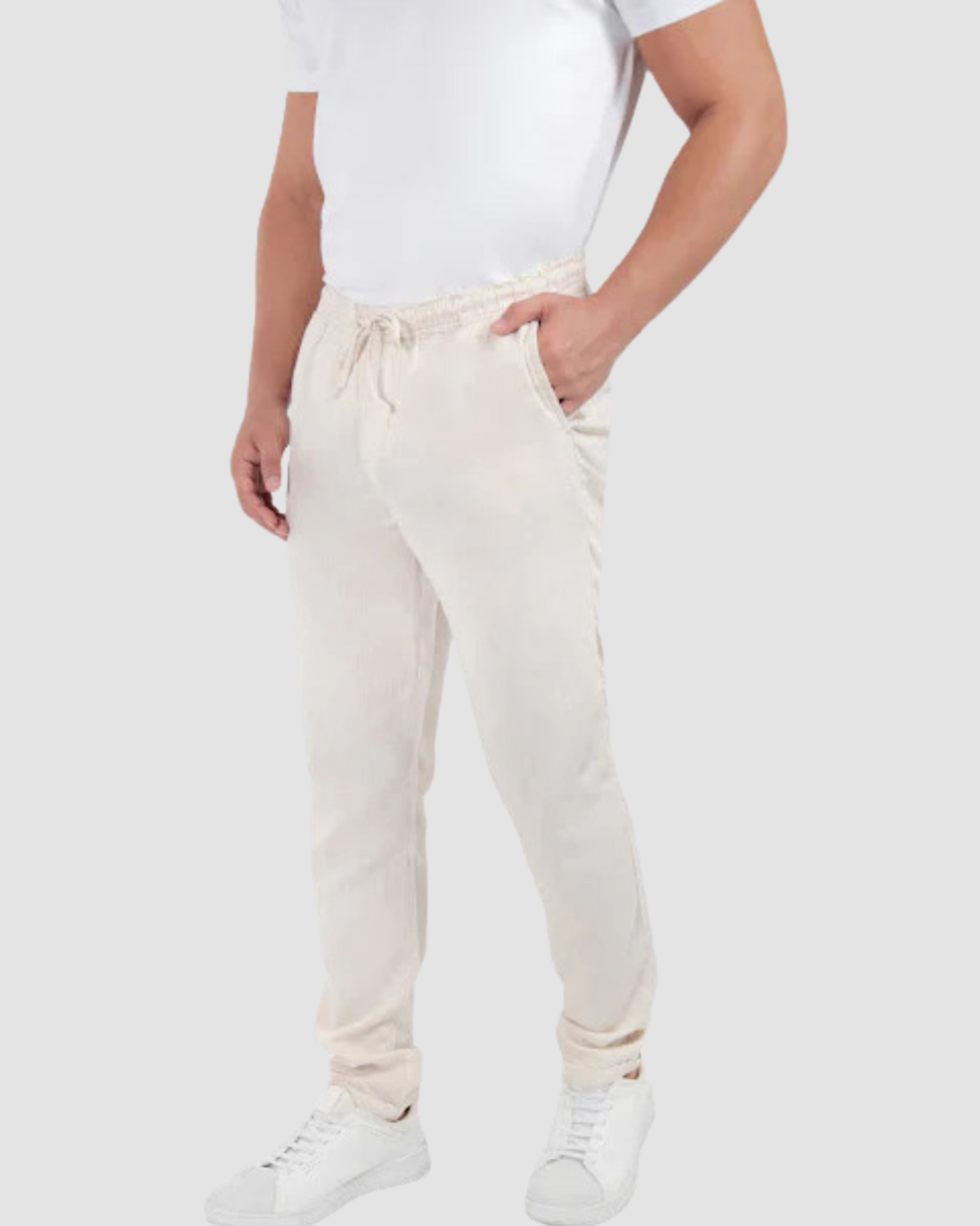 Calça Jogger Linho Palha ÁS Clube