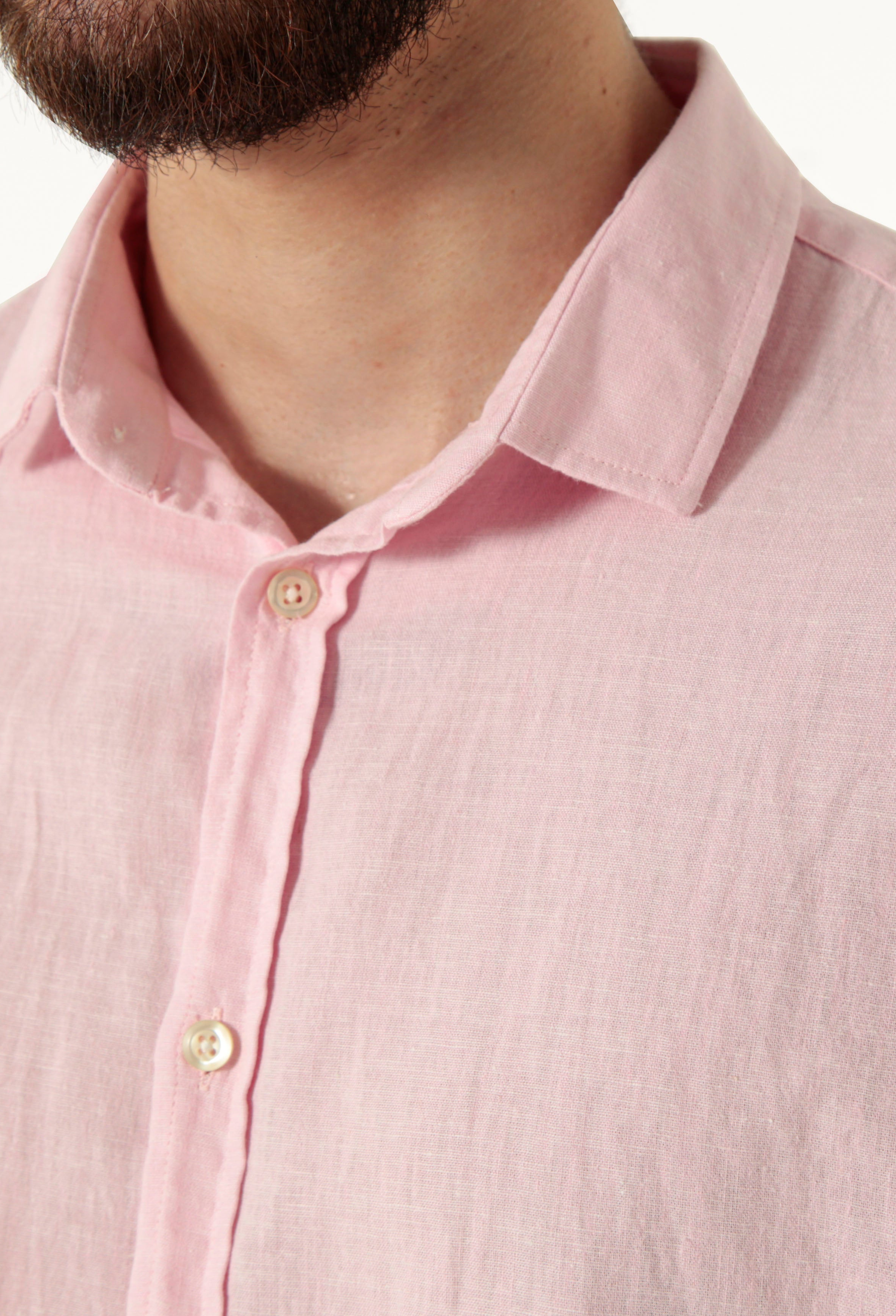 Camisa Manga Curta ÁS Clube Slim Fit Linho
