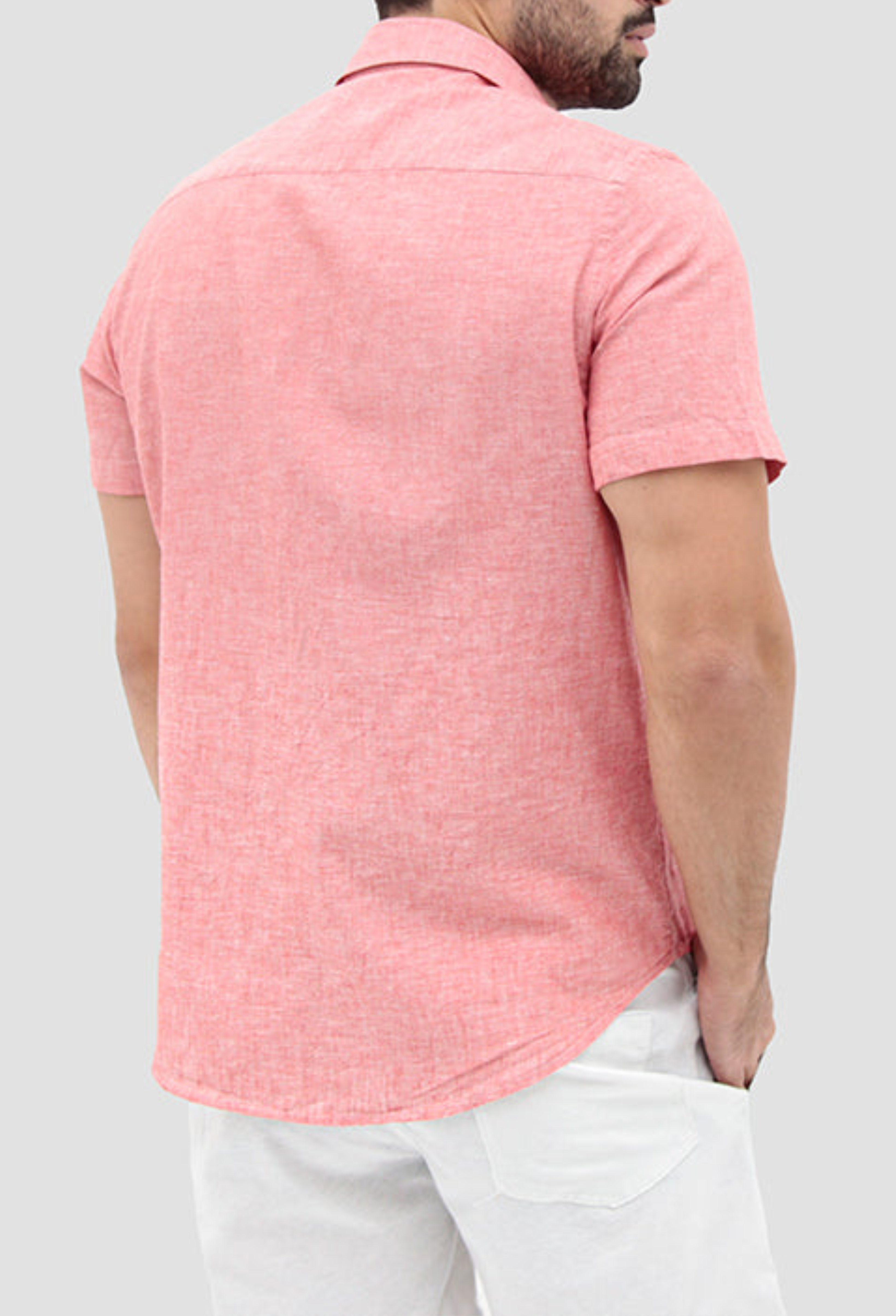 Camisa Manga Curta ÁS Clube Slim Fit Linho