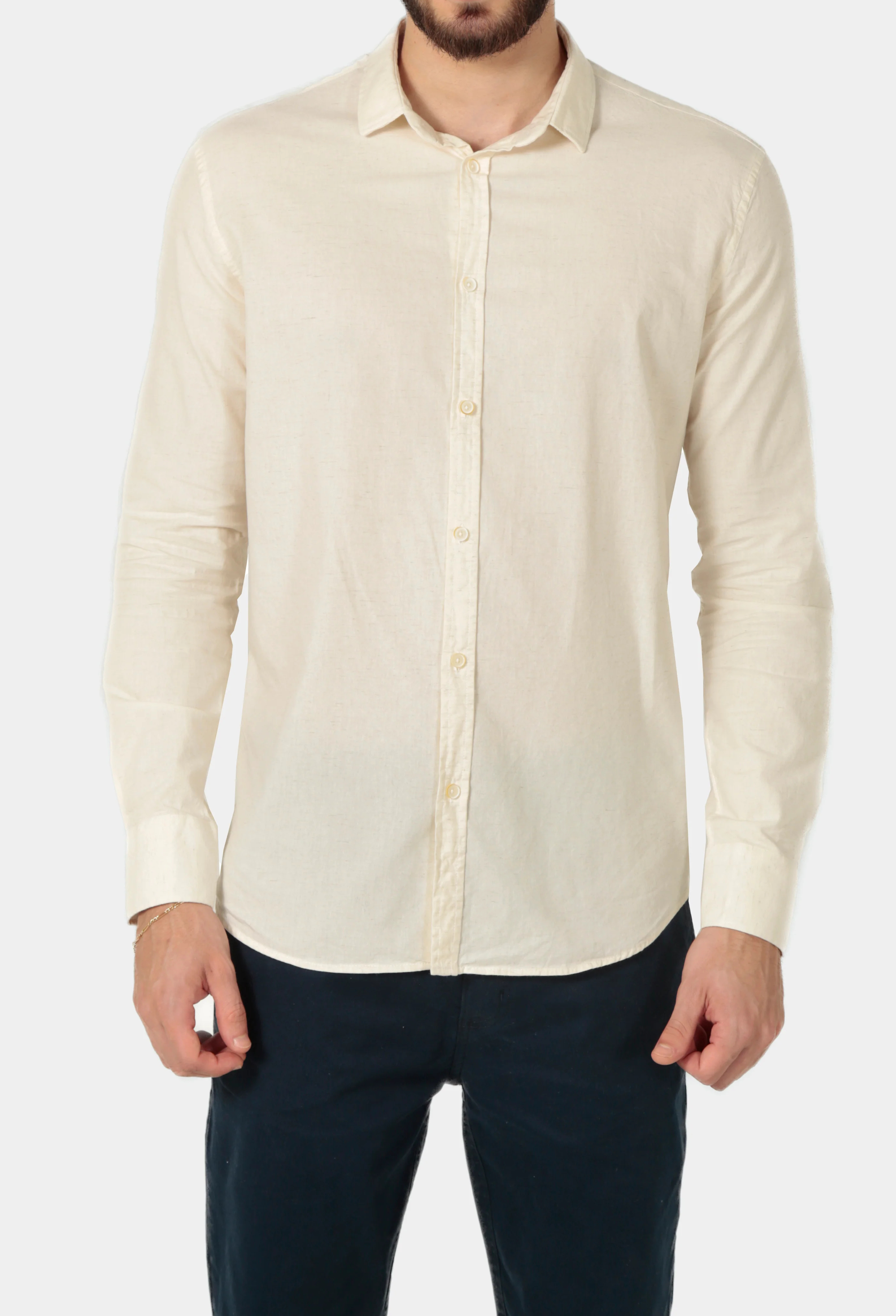 Camisa Manga Longa AS Clube Linho Slim Fit