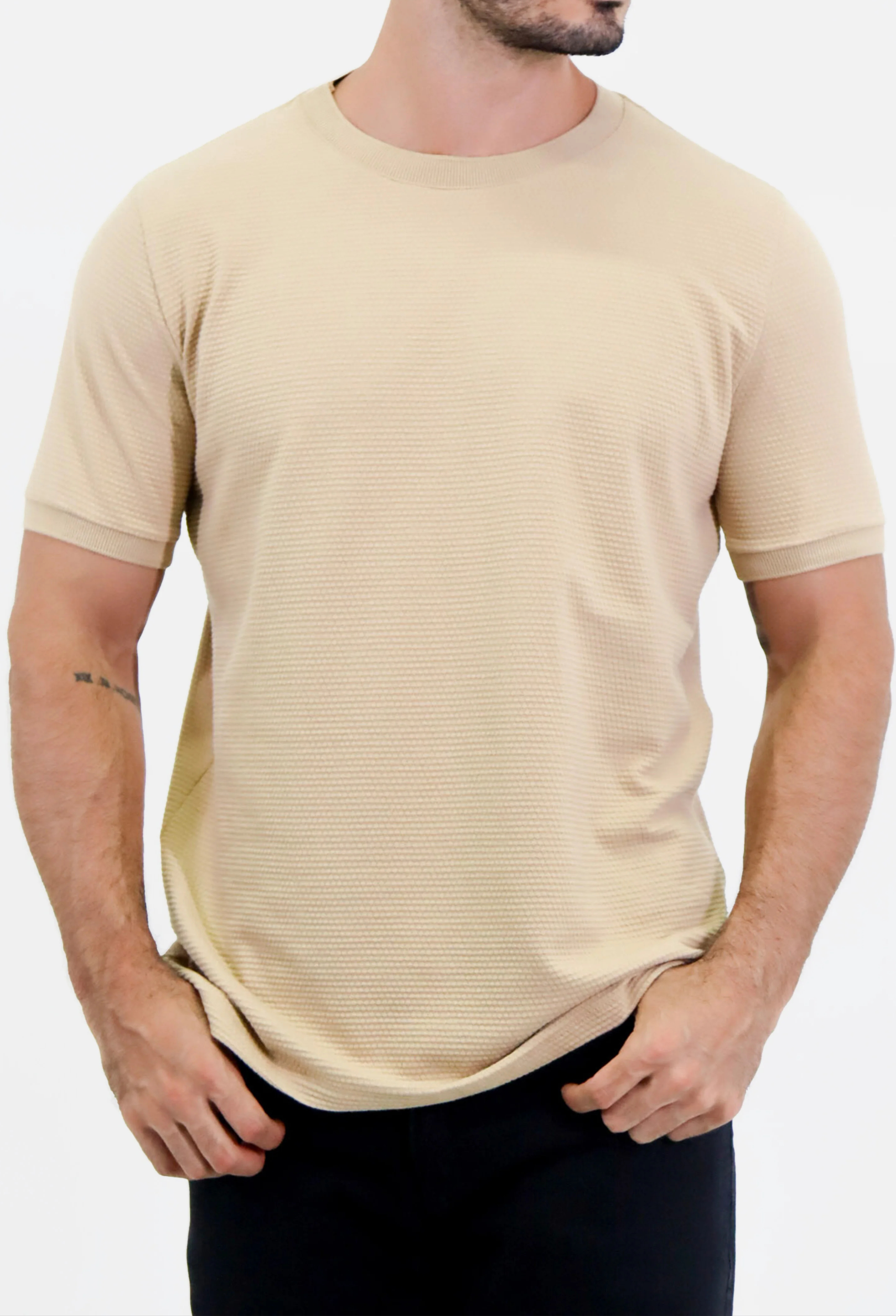 Camiseta AS Clube Estruturada Textura