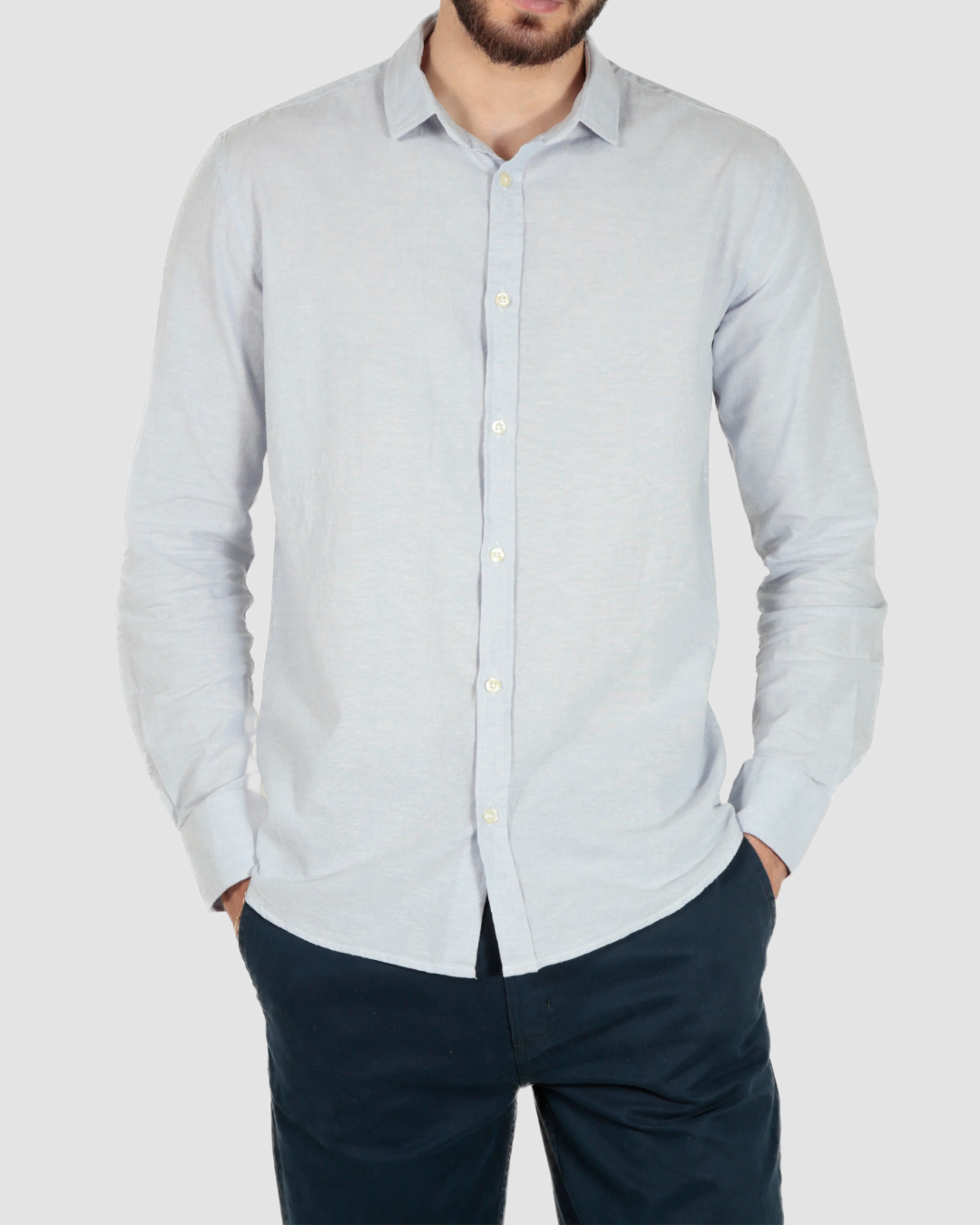 Camisa Manga Longa AS Clube Linho Slim Fit