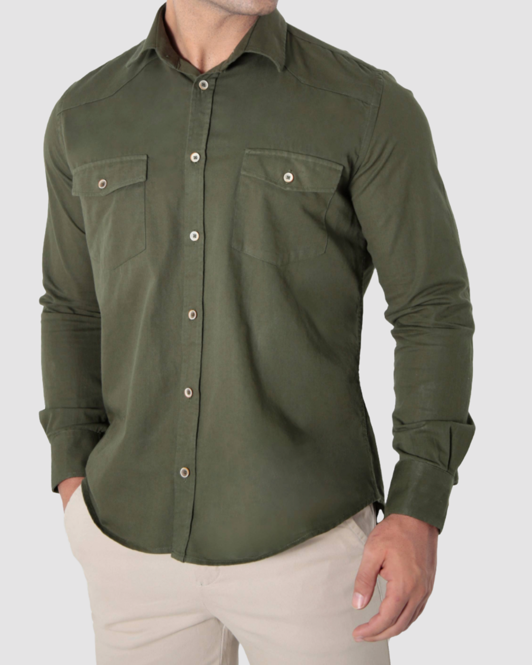 Camisa ÁS Clube Manga Longa Slim Fit Sarja