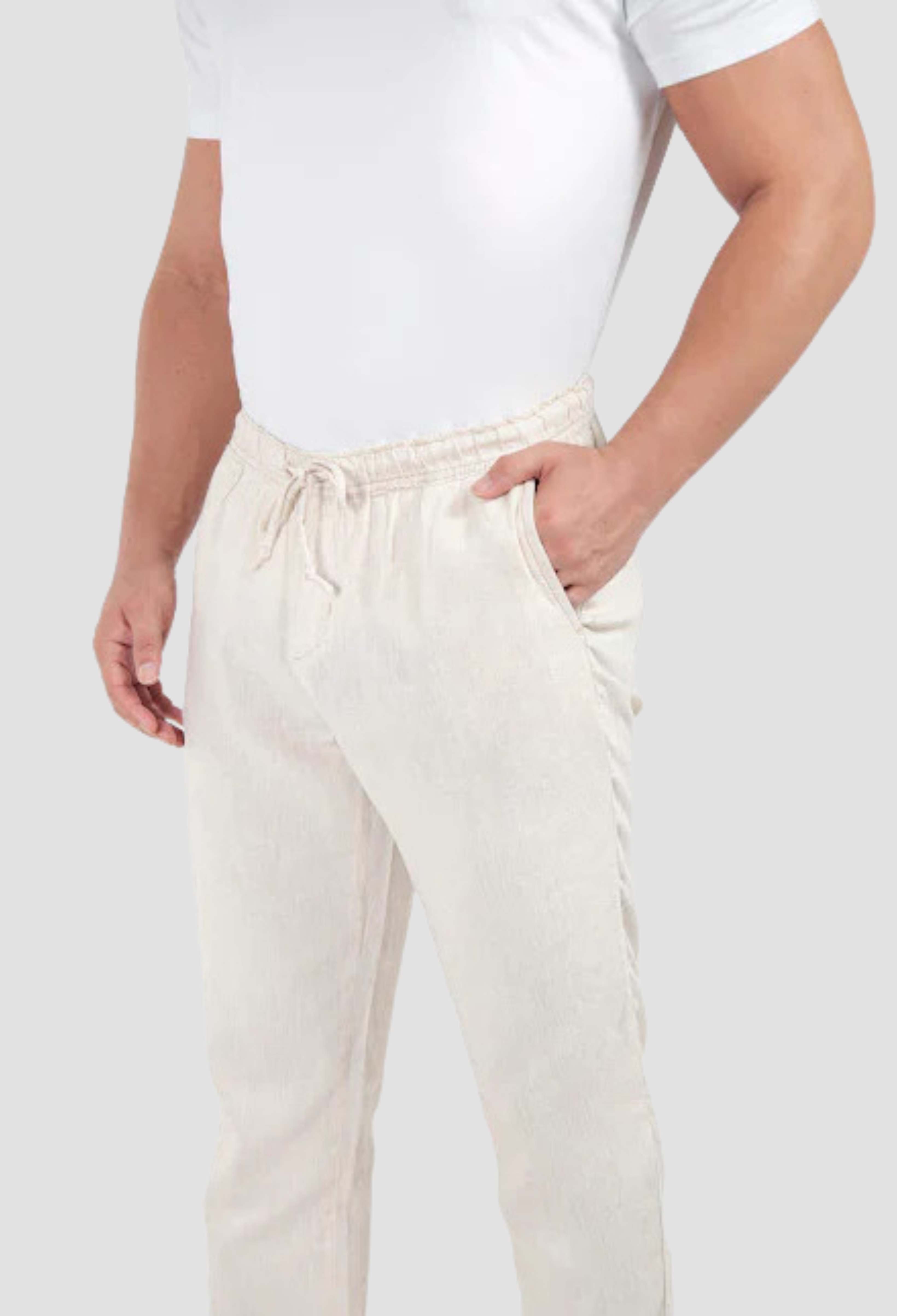 Calça Jogger Linho Palha ÁS Clube