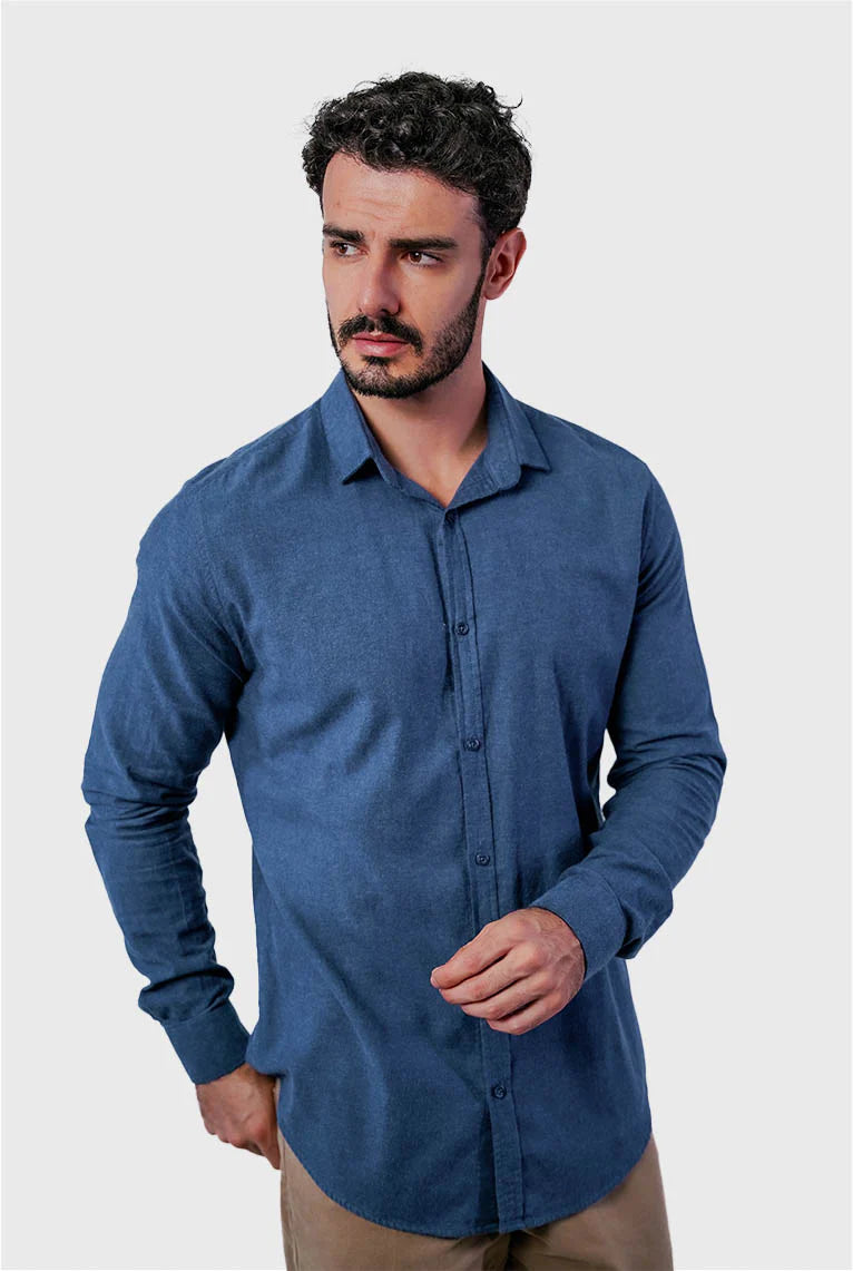 Camisa Flanela Manga Longa Slim Fit ÁS Clube