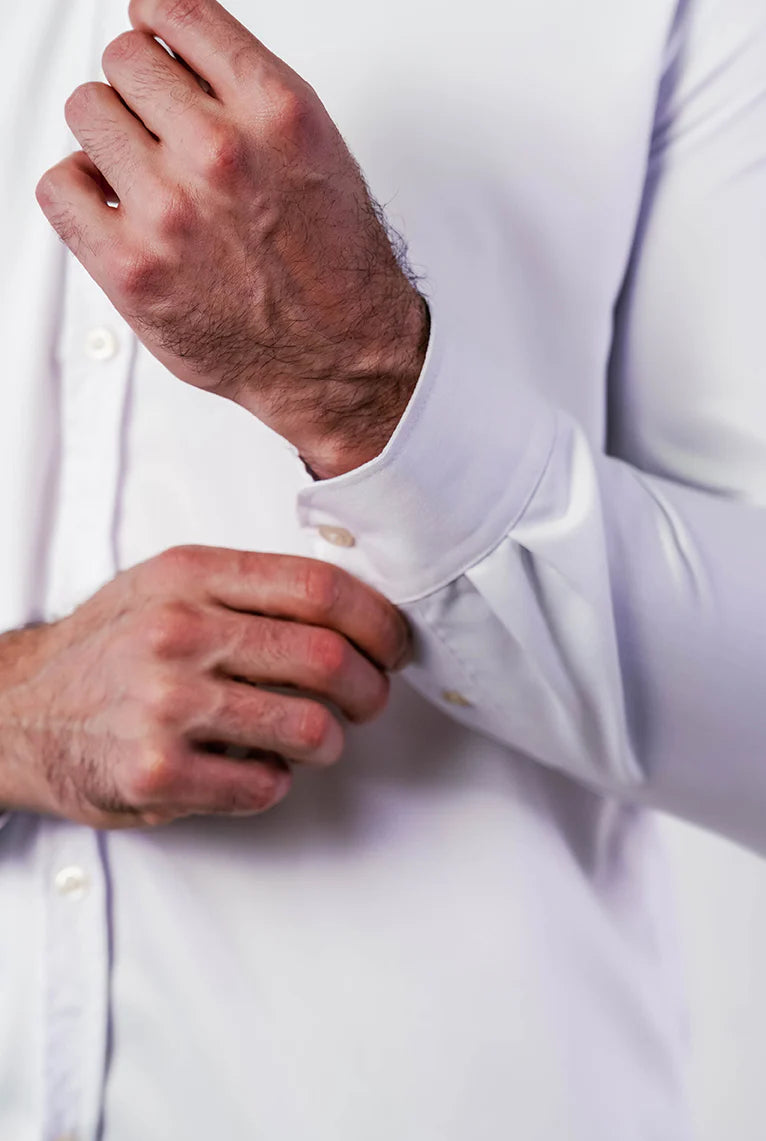 Camisa Manga Longa Slim Fit Oxford Modal Button Down