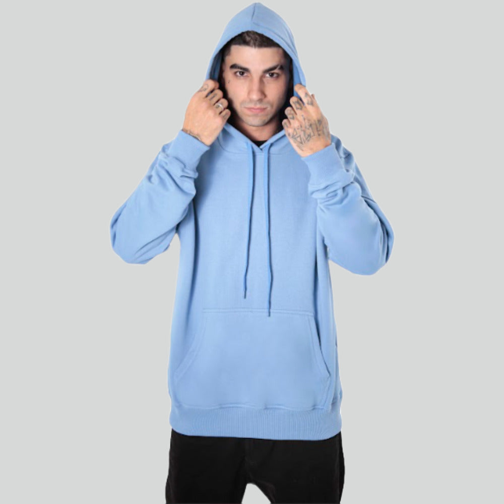 Moletom Hoddie Canguru Liso Felpado 2 Cabos AS Clube