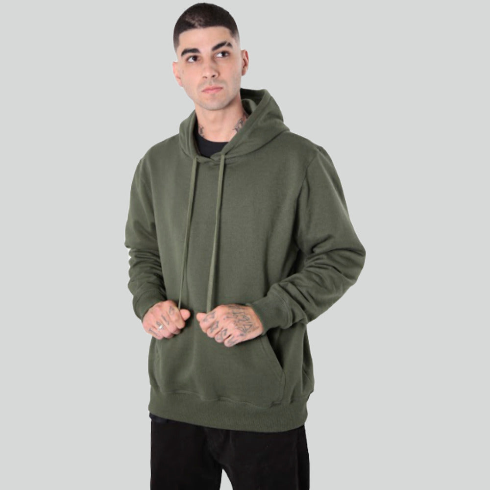 Moletom Hoddie Canguru Liso Felpado 2 Cabos AS Clube